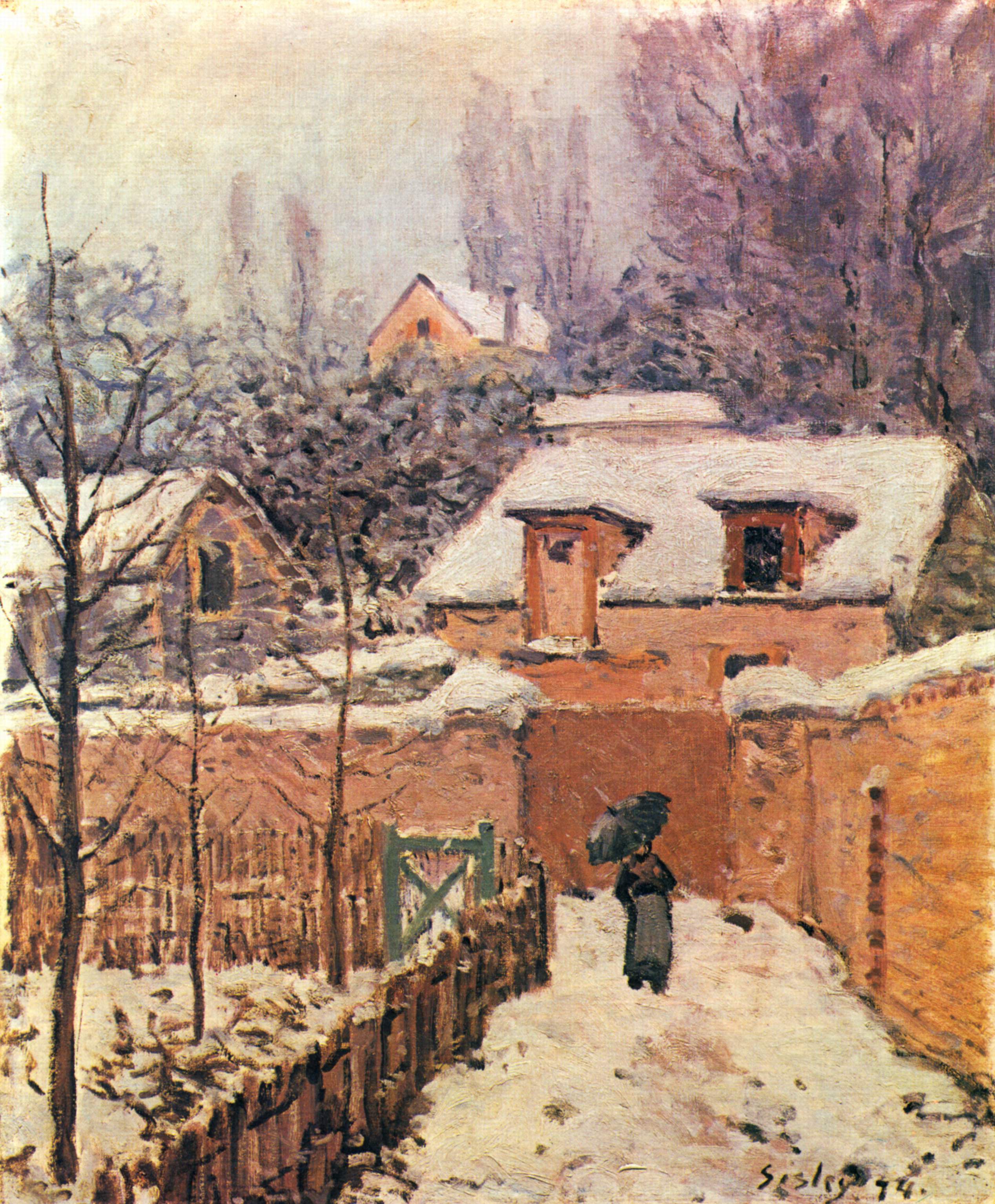 Reproduction du tableau « Q124743859 - Alfred Sisley » par Alpha Reproduction en peinture à l’huile