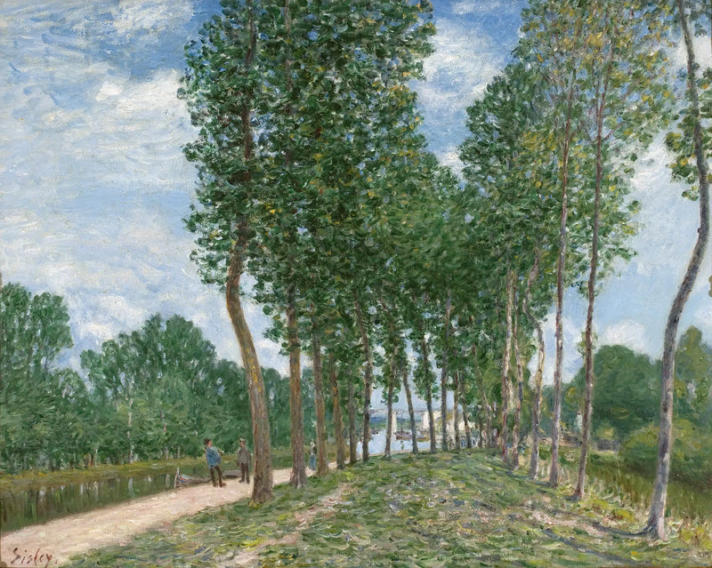 Loing-elven ved Moret - Alfred Sisley