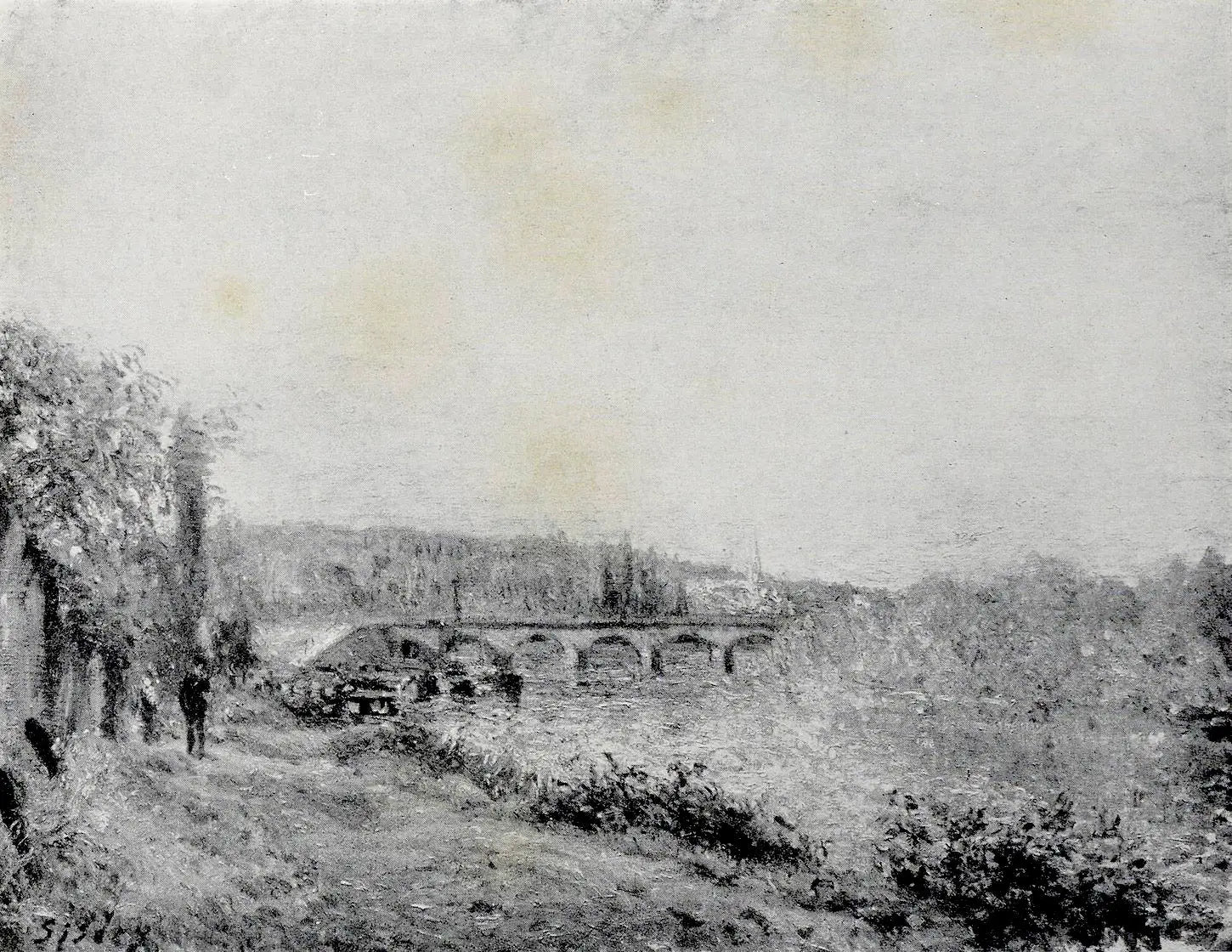 Reproduction du tableau « Les bords de la Seine en été - Alfred Sisley » par Alpha Reproduction en peinture à l’huile