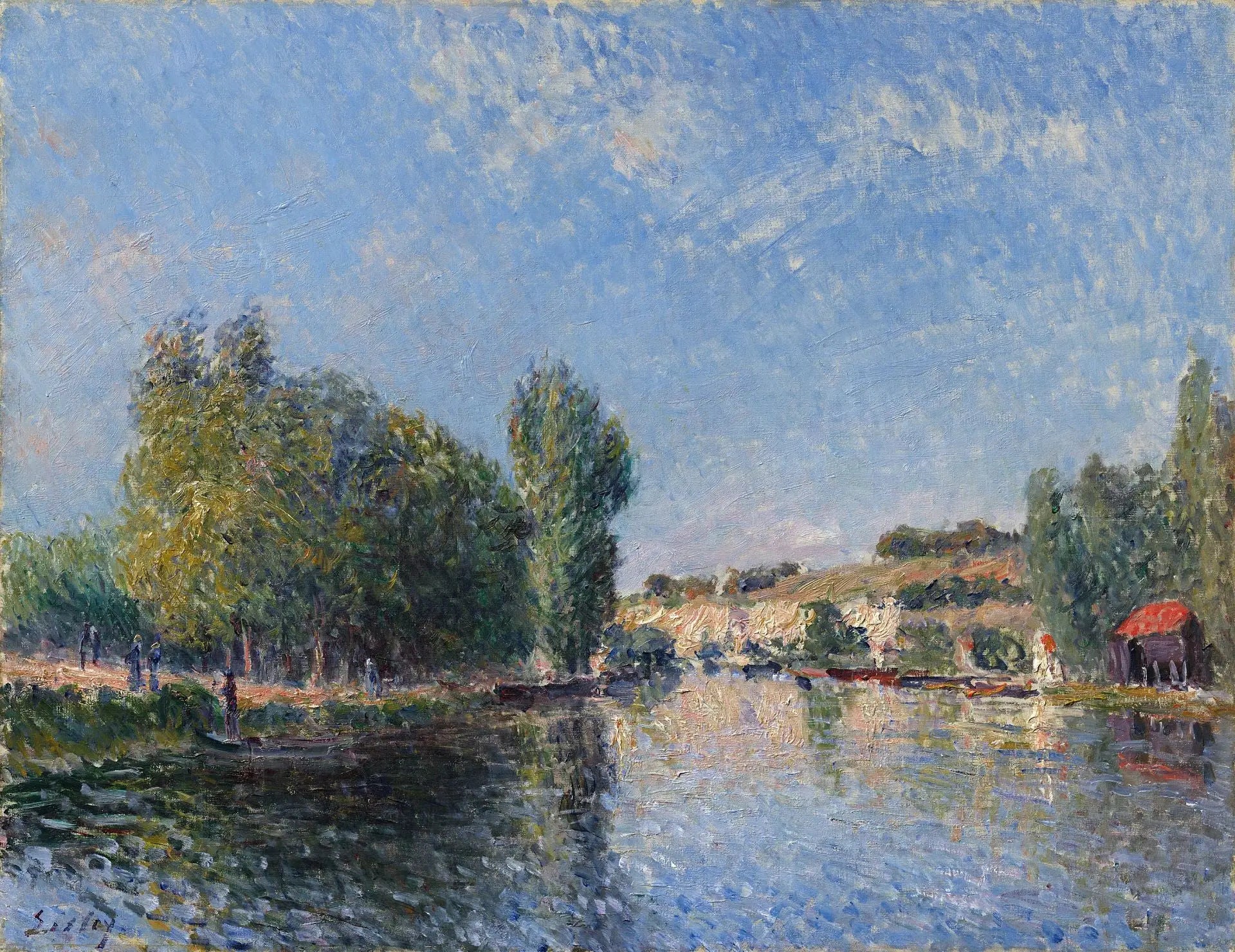 Reproduction du tableau « Le Loing à Moret - Alfred Sisley » par Alpha Reproduction en peinture à l’huile