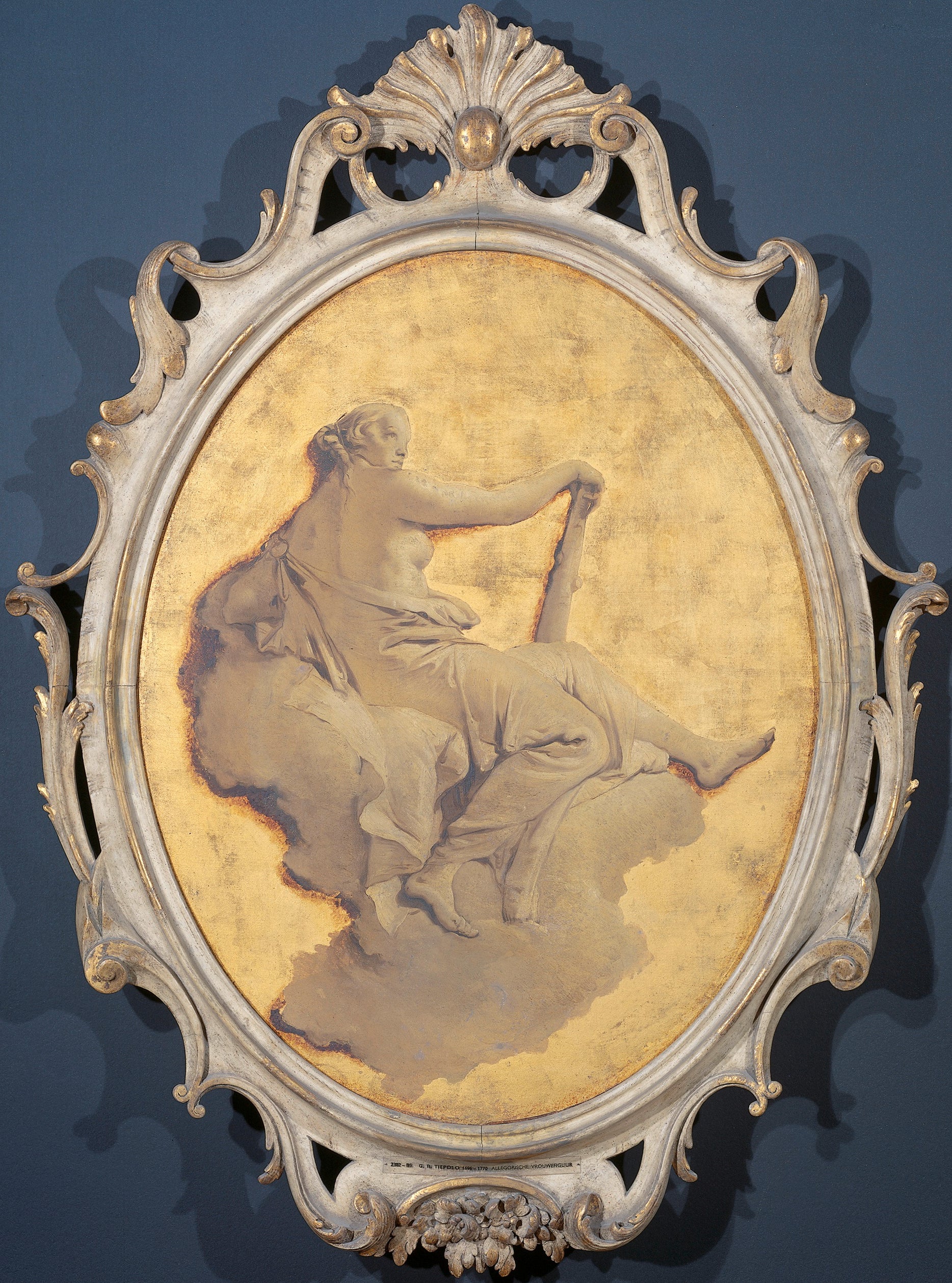 Figure allégorique d'une femme avec une massue (Fortitude ?) - Giovanni Battista Tiepolo