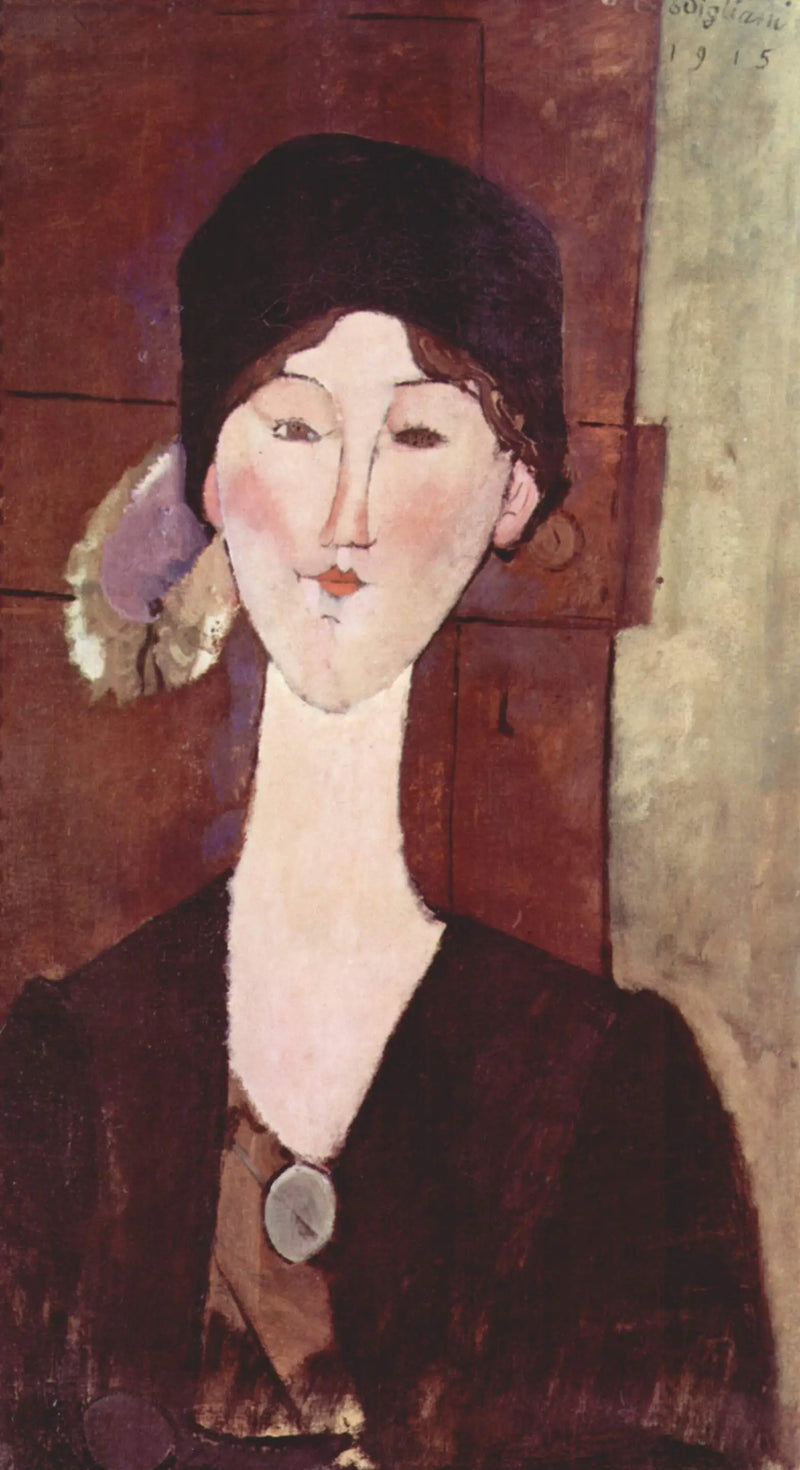 Beatrice Hastings foran en dør - Amedeo Modigliani