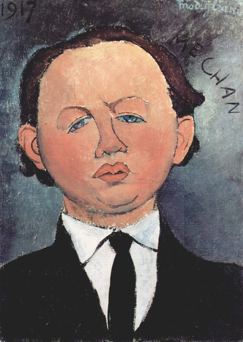 Portrett av Oscar Miestchaninoff - Amedeo Modigliani