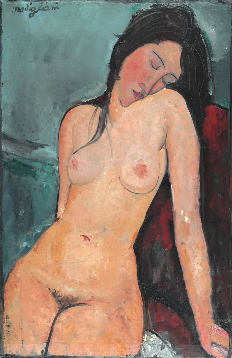 Nå sitter - Amedeo Modigliani