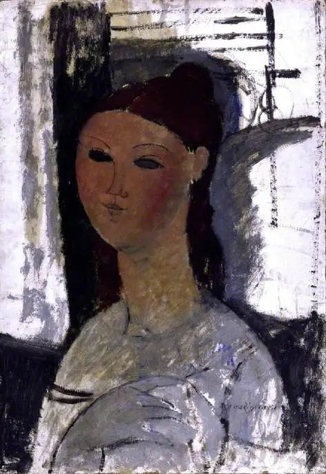 Portrett av en ung kvinne, sittende - Amedeo Modigliani