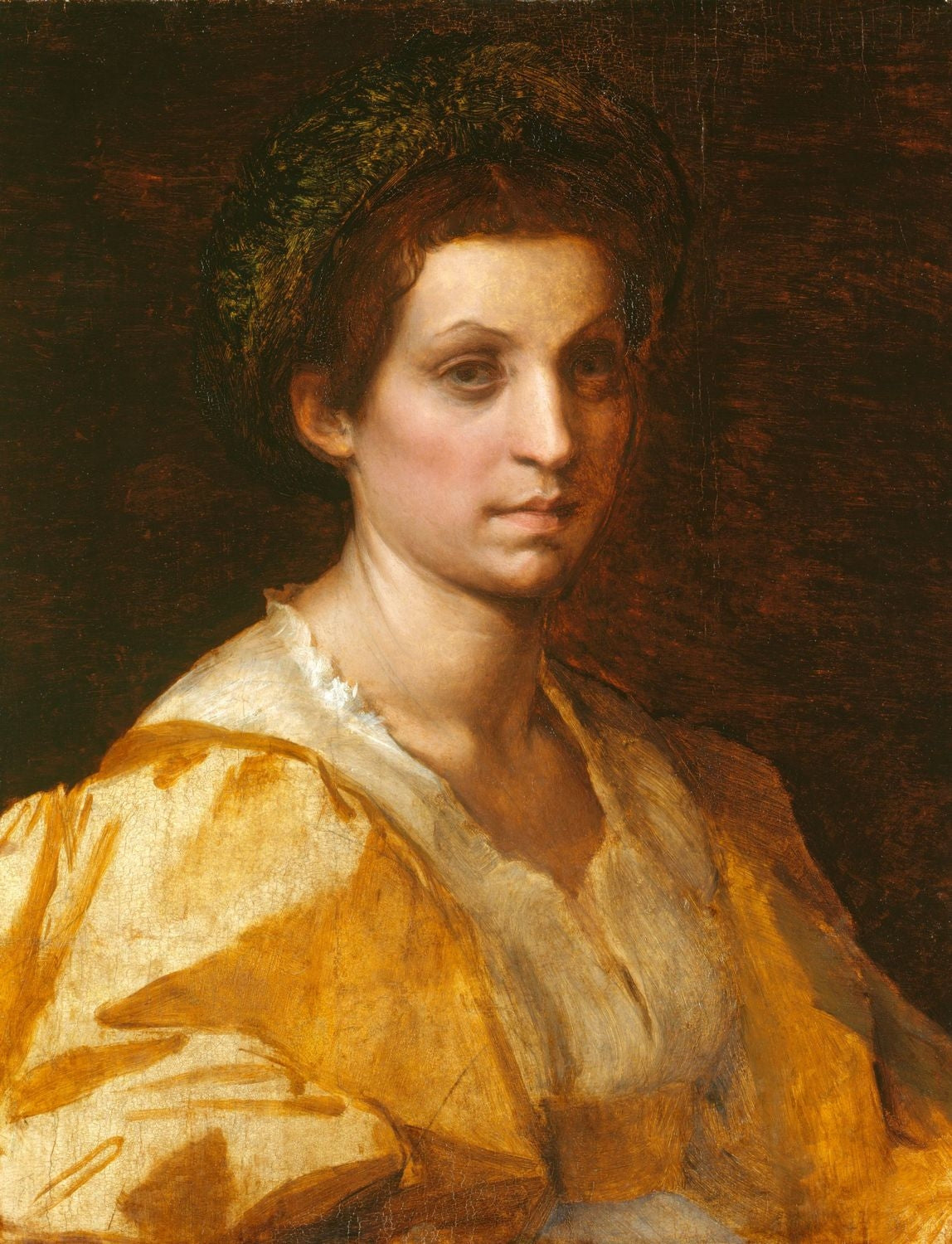 Portrait d'une femme en jaune - Andrea del Sarto