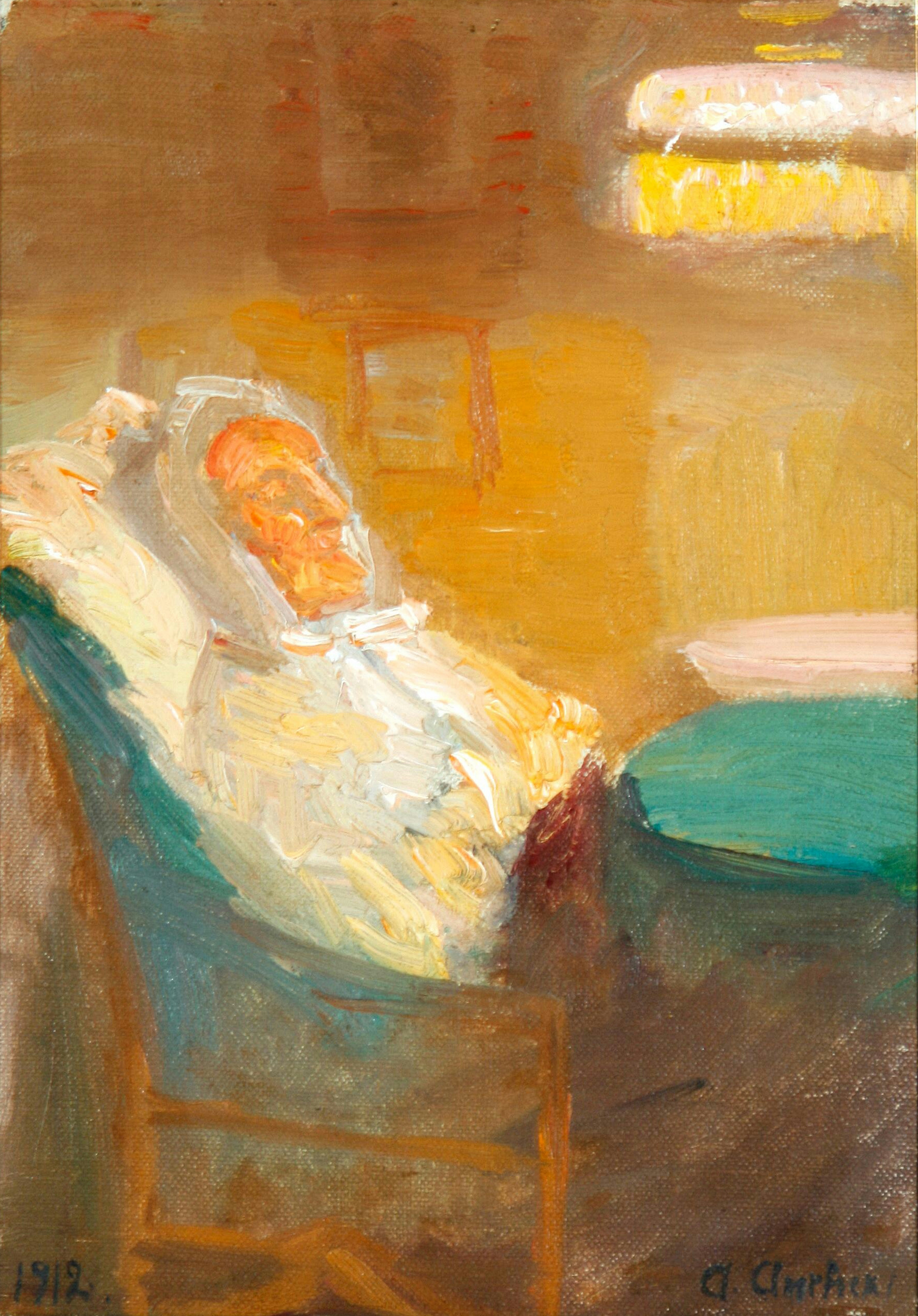 Ma mère Mme Brøndum. Étude. - Anna Ancher - Alpha Reproduction