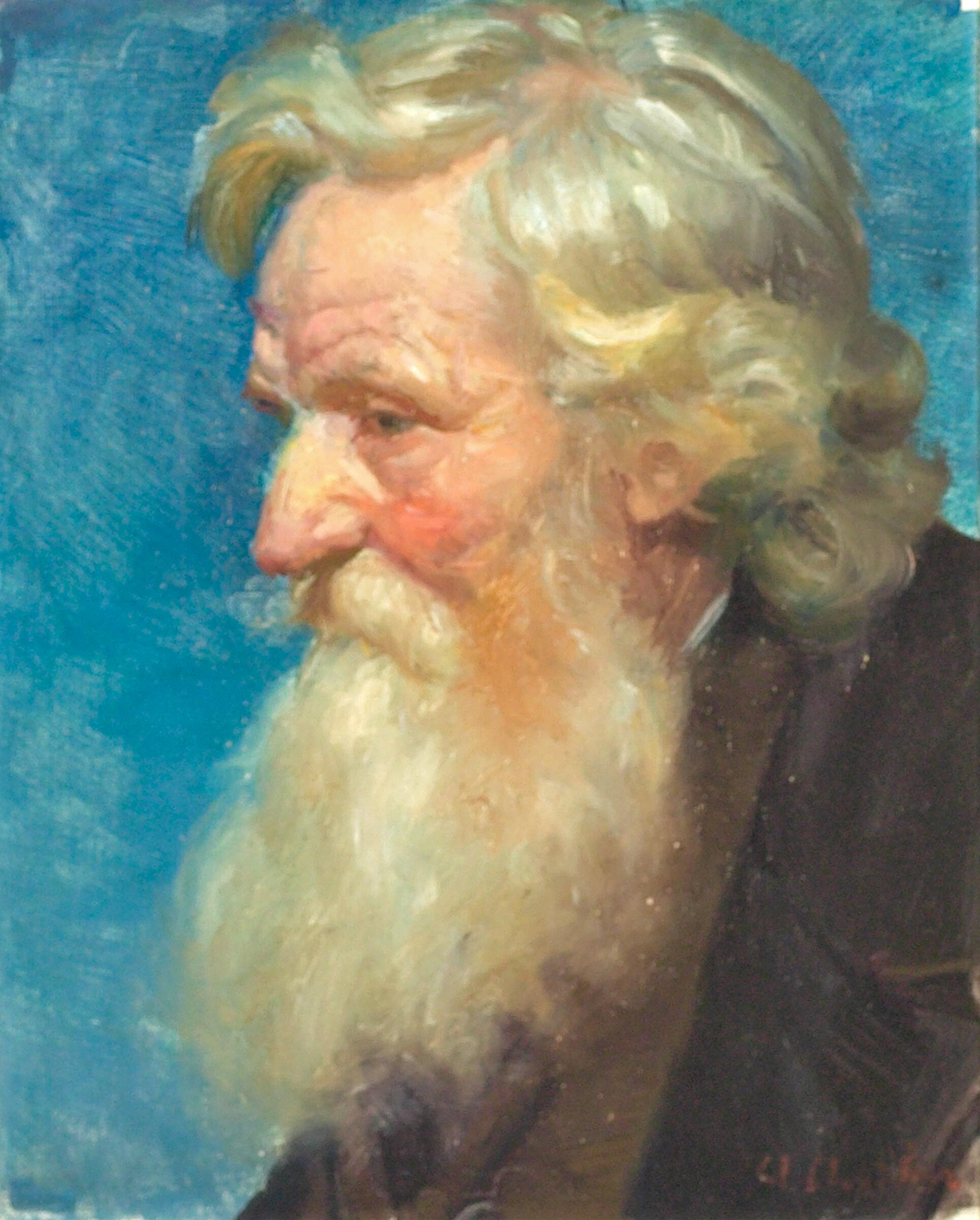 Portrait d’un gentleman. - Anna Ancher - Alpha Reproduction
