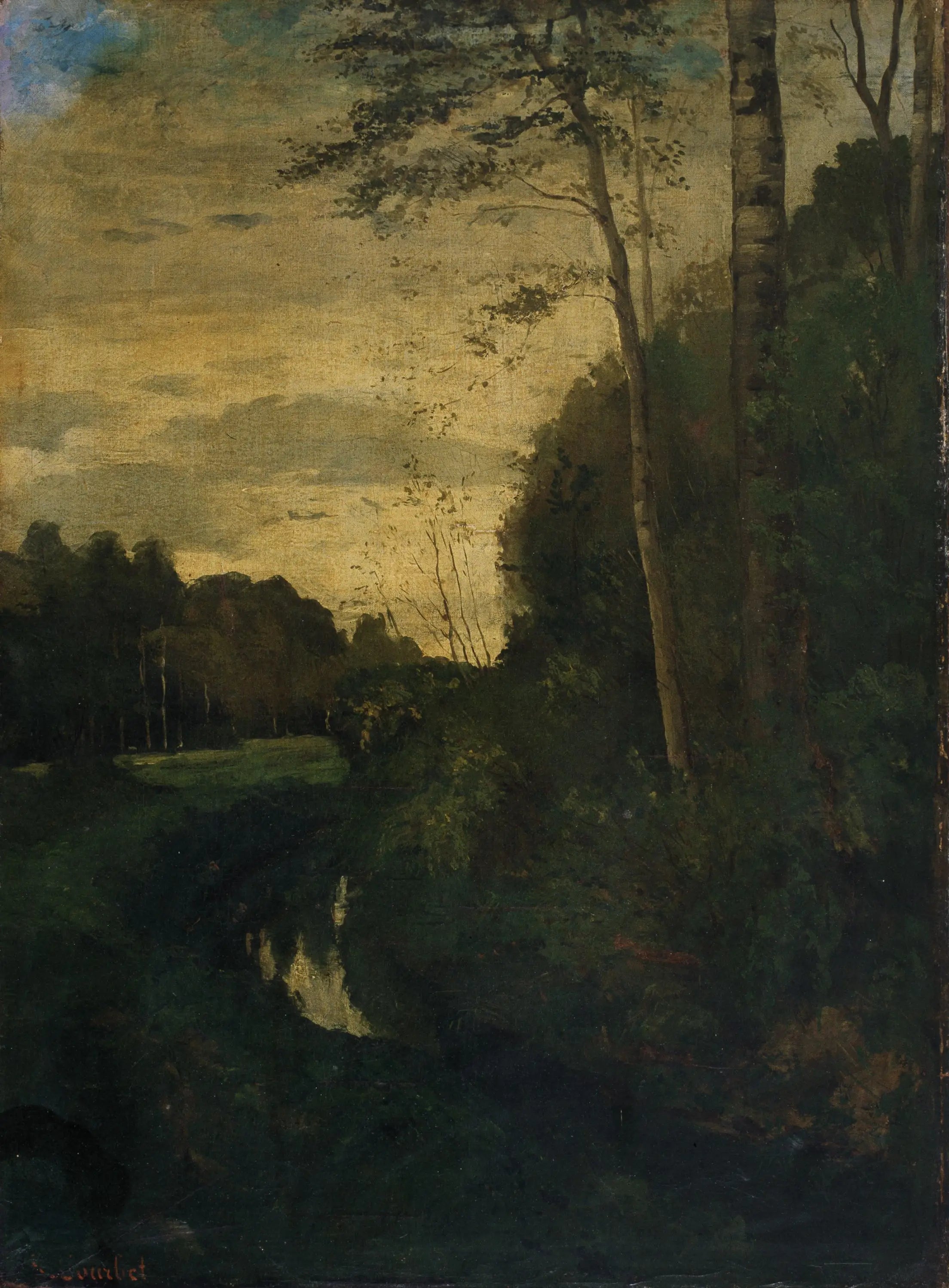 Le ruisseau - Gustave Courbet - Alpha Reproduction