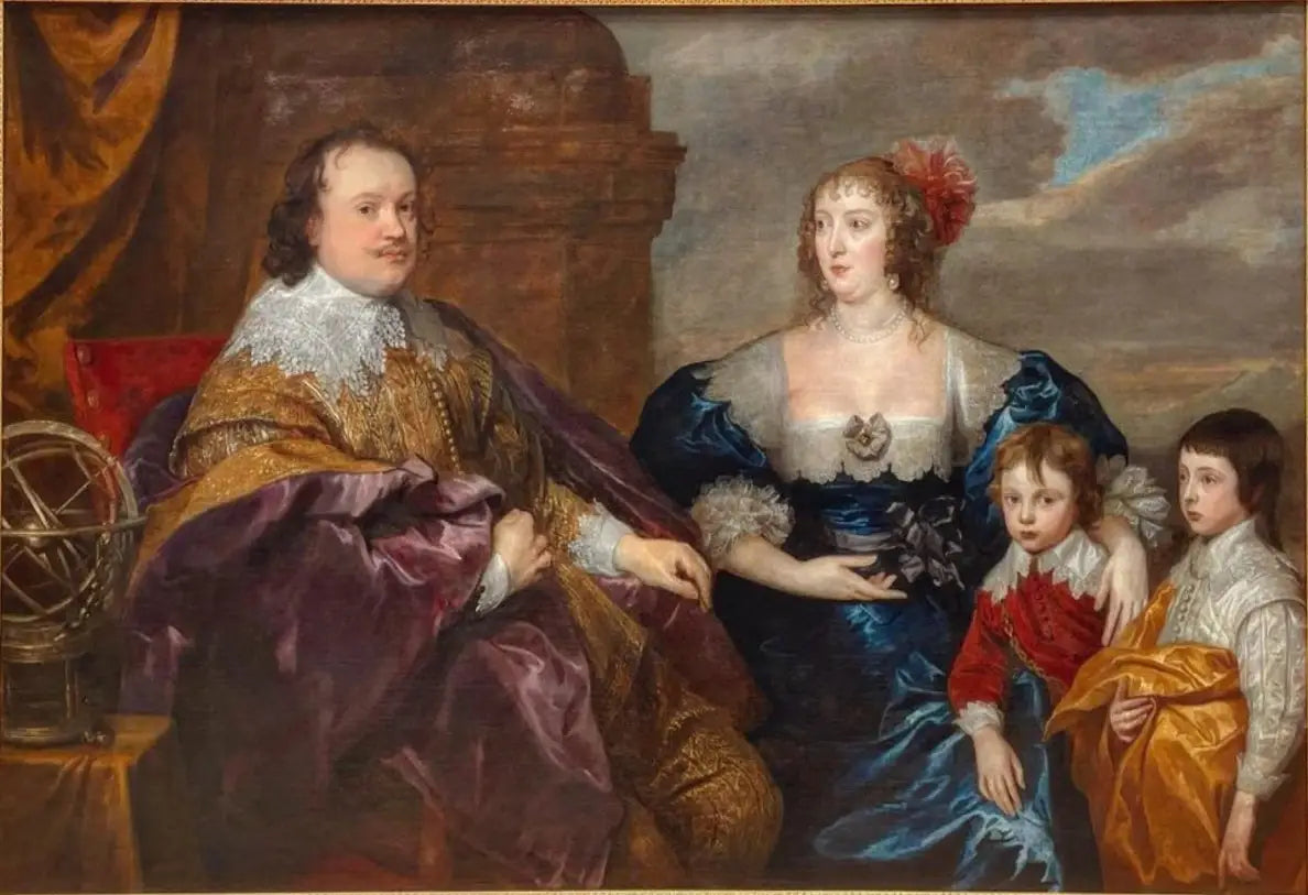 Portrait de famille de Sir Kenelm Digby (1603-1665) et Lady Venetia Anastasia Stanley (1600-1633) avec leurs fils