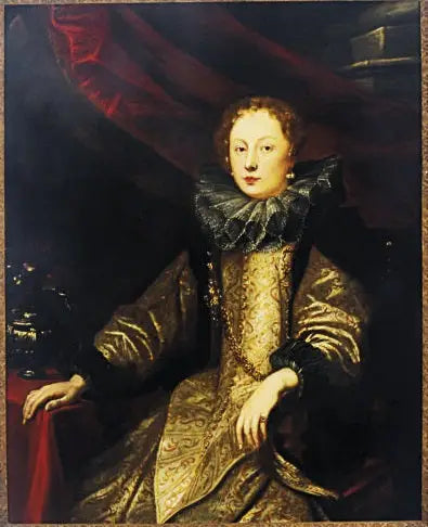 Portrait de Battina Balbi épouse de Marcello Durazzo (1593-1632) - Antoine van Dyck - Alpha Reproduction