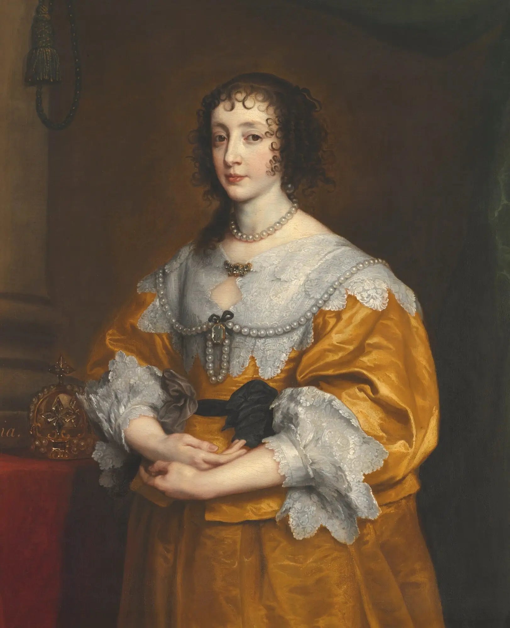 Portrait d’Henriette-Marie de France reine d’Angleterre d’Écosse et d’Irlande - Antoine van Dyck - Alpha Reproduction