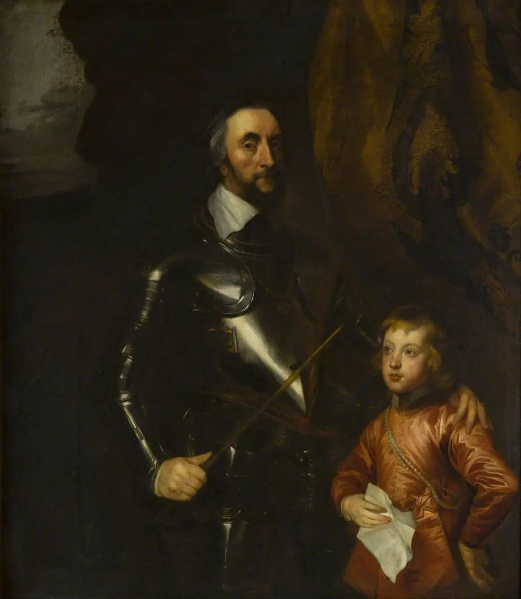 Thomas (1592–1646) comte d’Arundel avec l’un de ses petits-fils - Antoine van Dyck - Alpha Reproduction