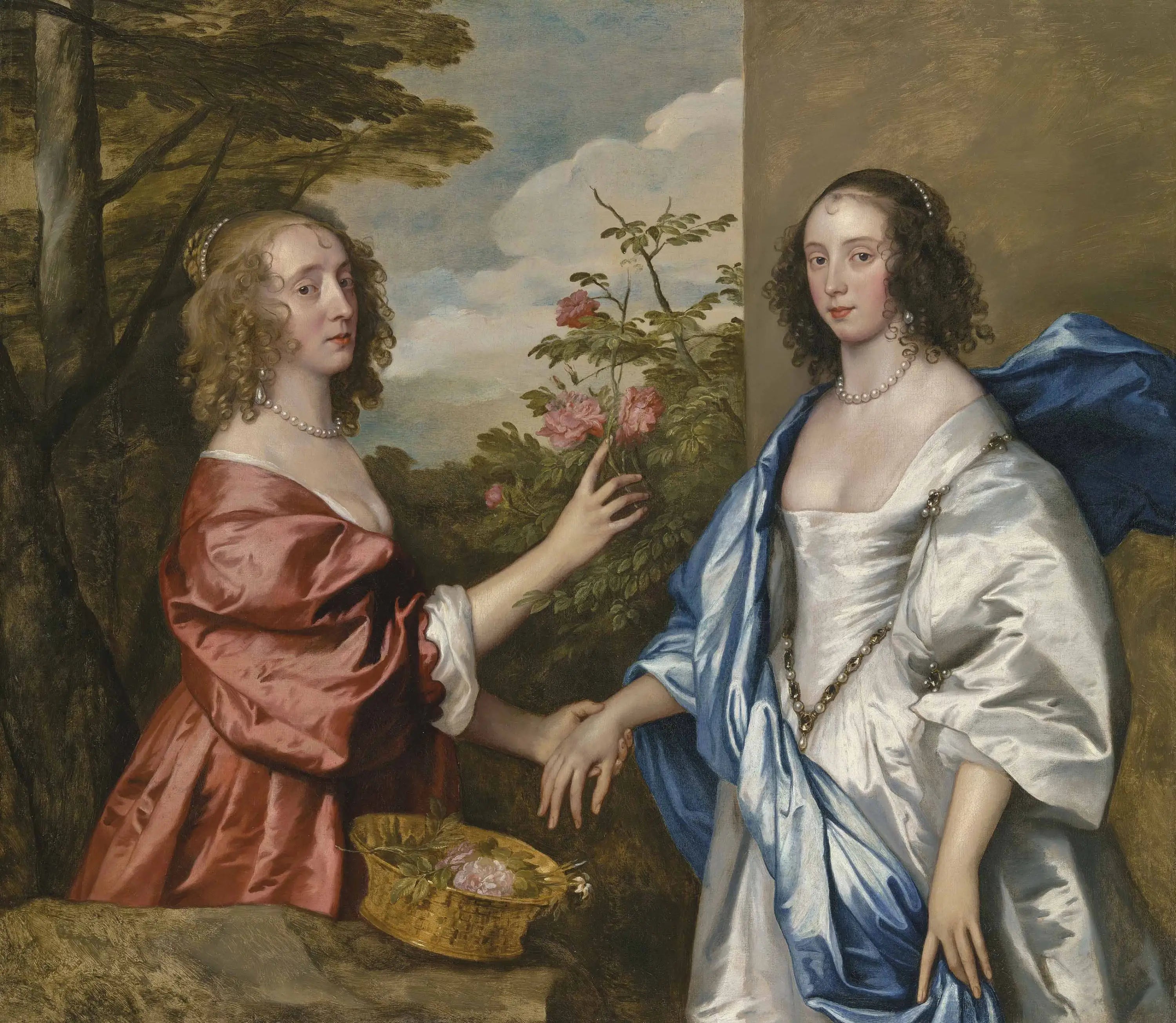 Double portrait d’Anne comtesse de Manchester et de sa fille Anne Cavendish Lady Rich - Antoine van Dyck - Alpha