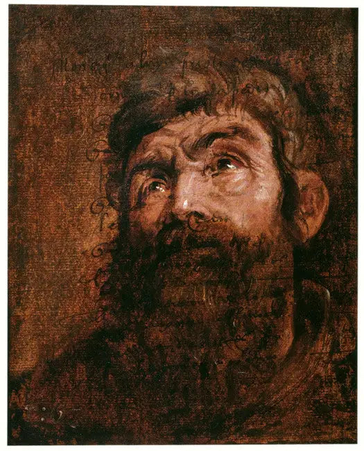 Étude de la tête d’un apôtre - Antoine van Dyck - Alpha Reproduction