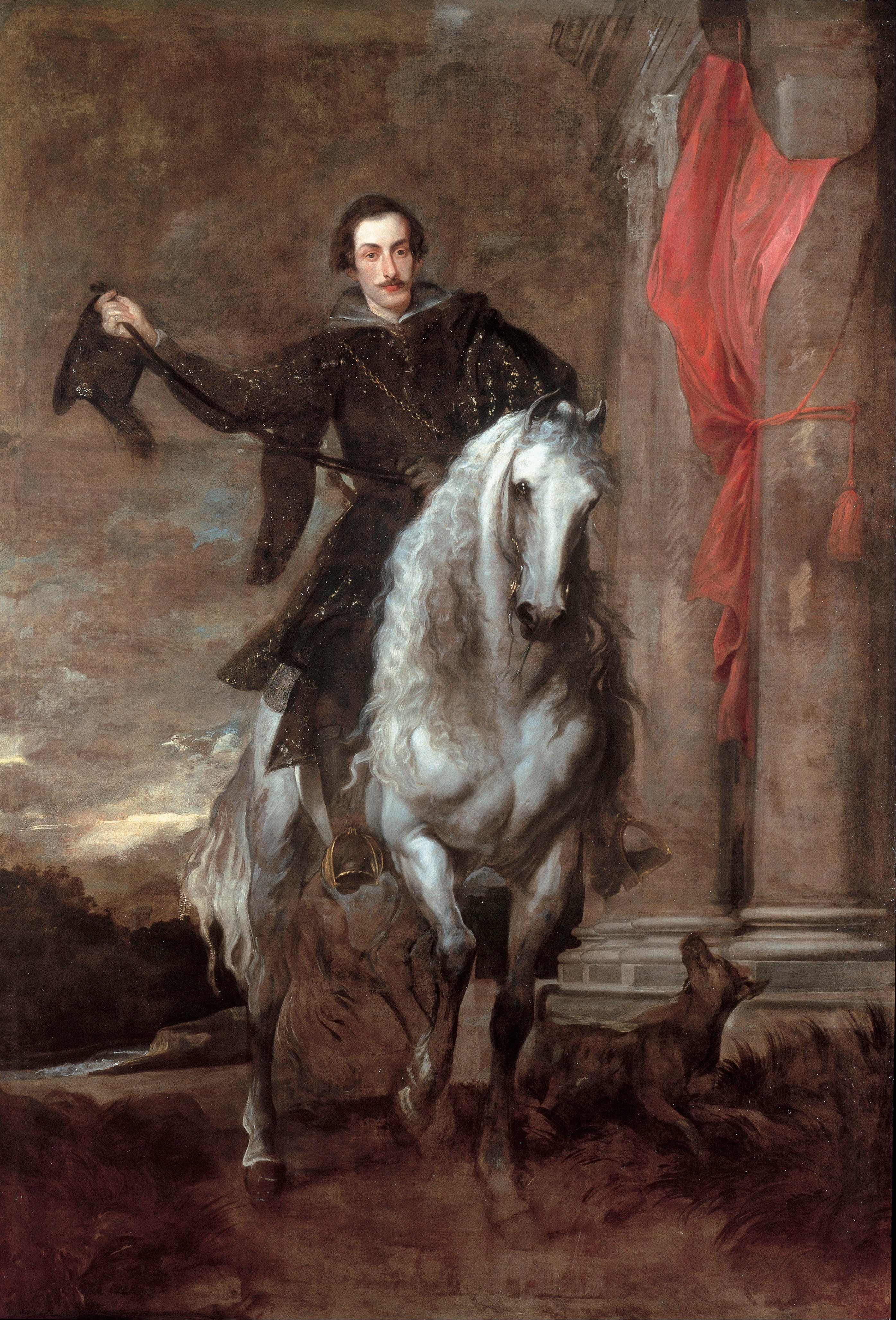 Anton Giulio Brignole Vente à cheval - Antoine van Dyck