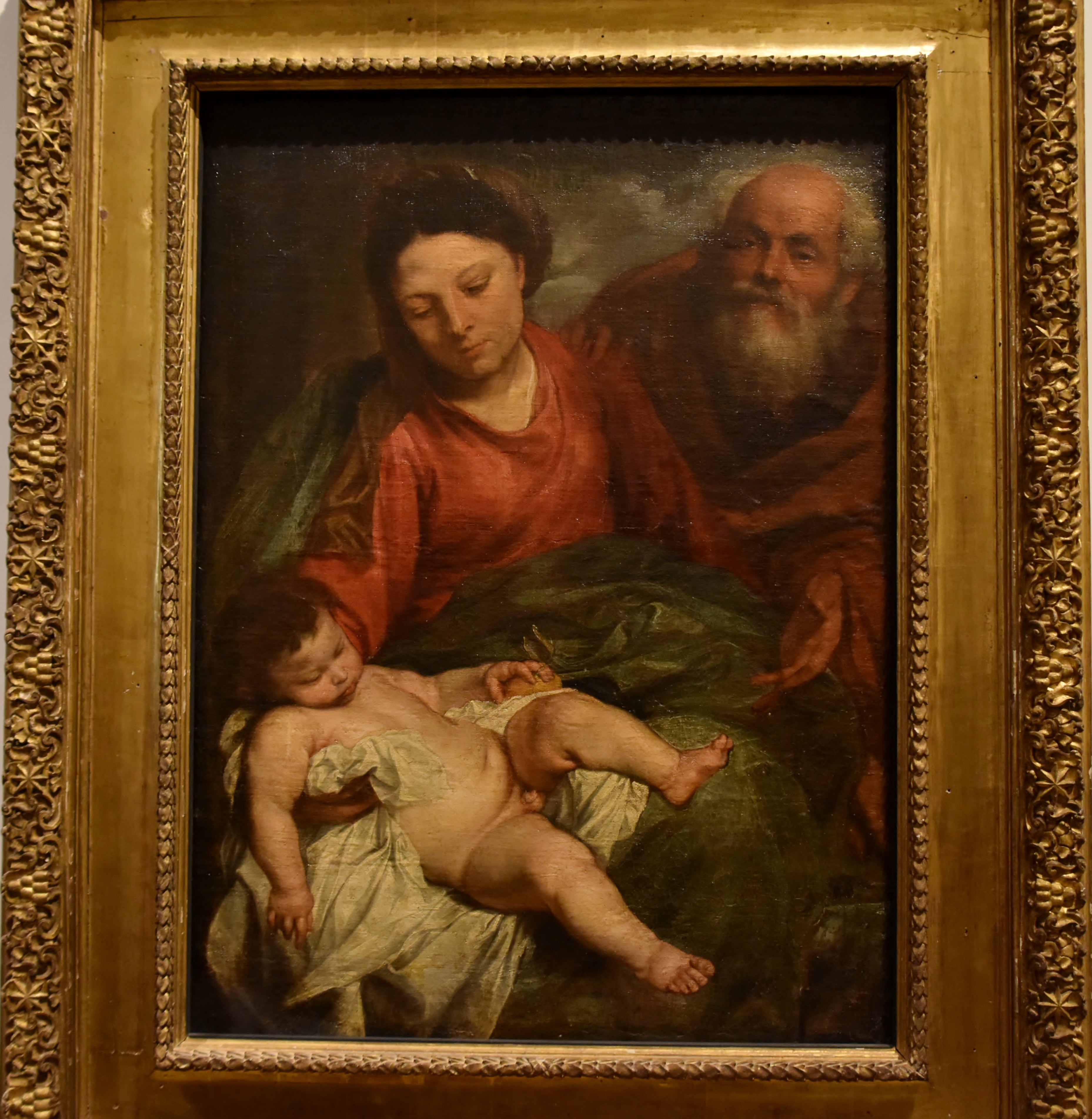 Sainte Famille avec l'Enfant endormi - Antoine van Dyck