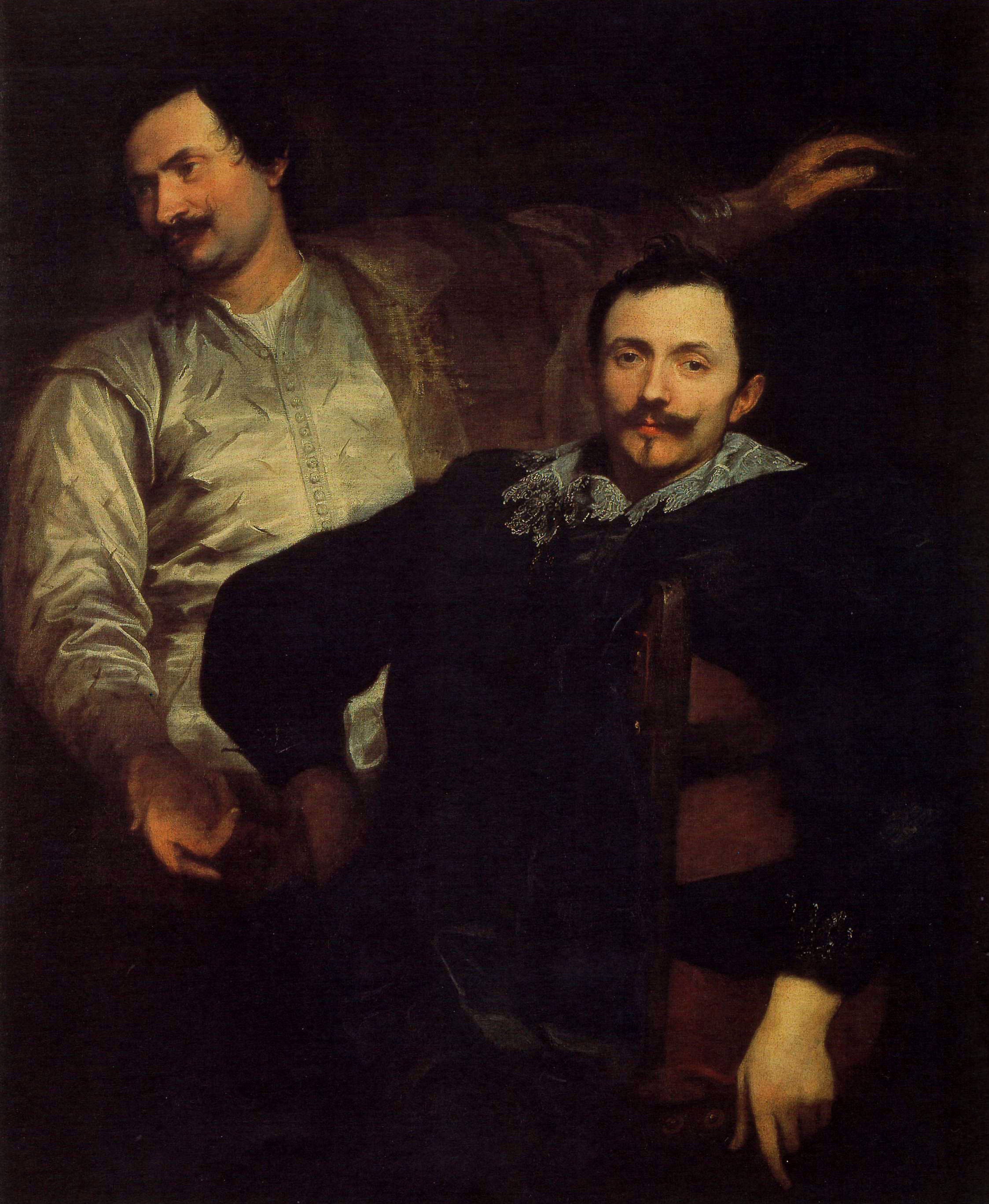 Double portrait de Cornelis et Lucas de Wael - Antoine van Dyck