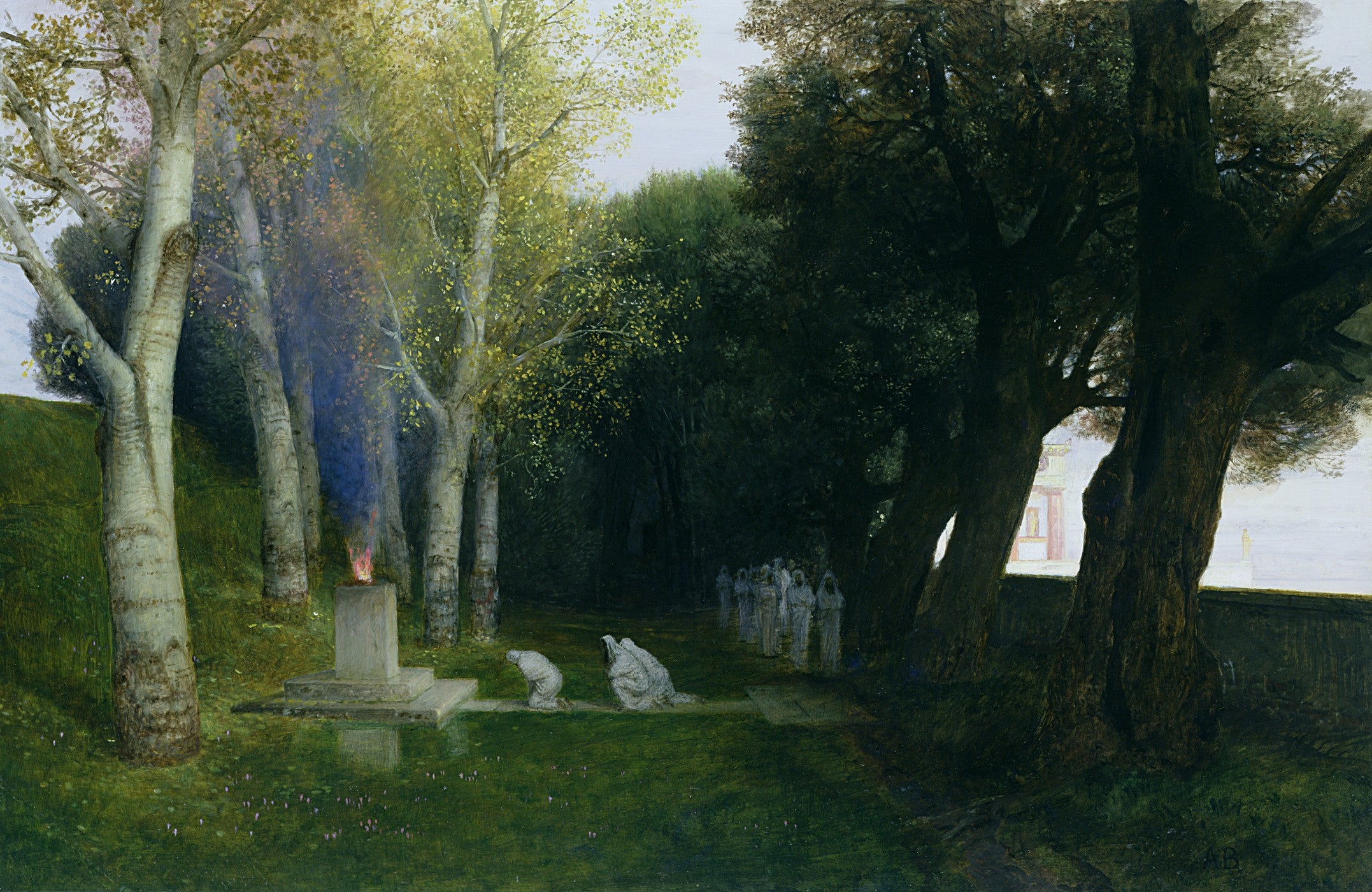 Bosquet sacré (II) - Arnold Böcklin