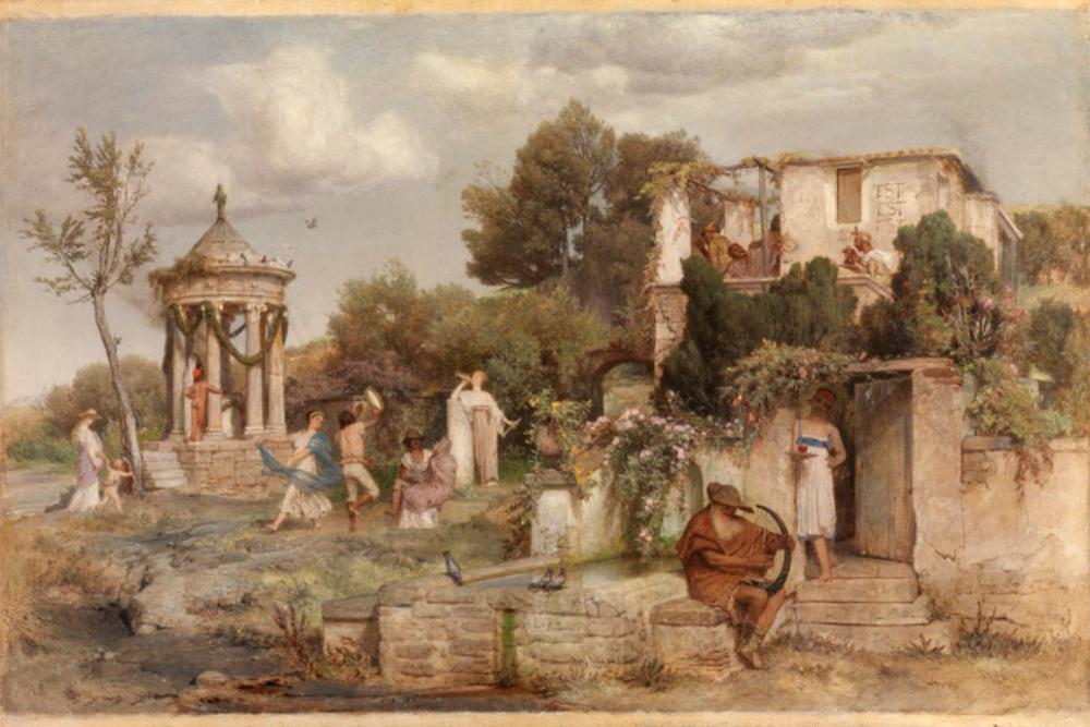 taverne à vin romaine - Arnold Böcklin