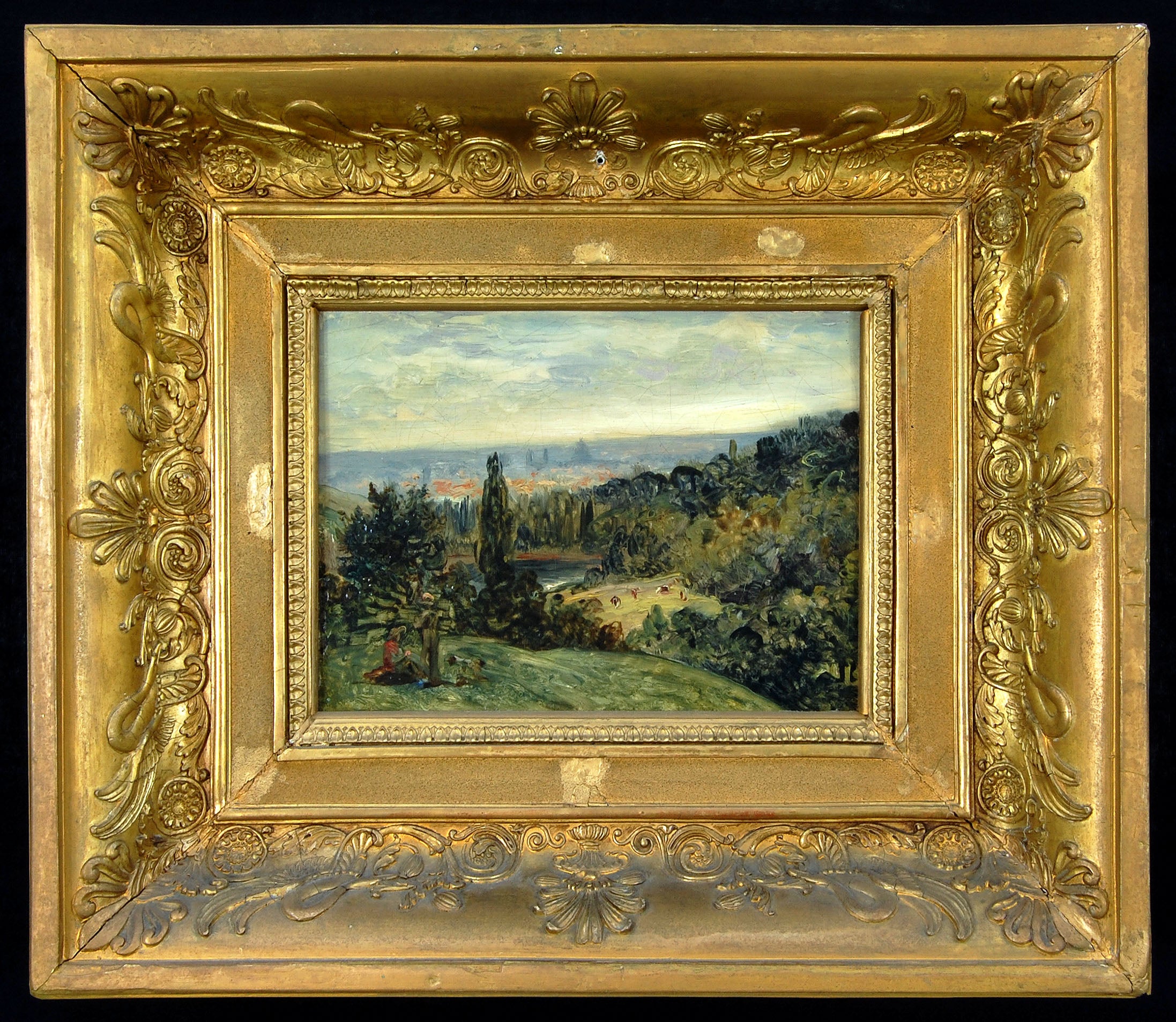 Paysage dans les environs de Paris - Ary Scheffer - Alpha Reproduction