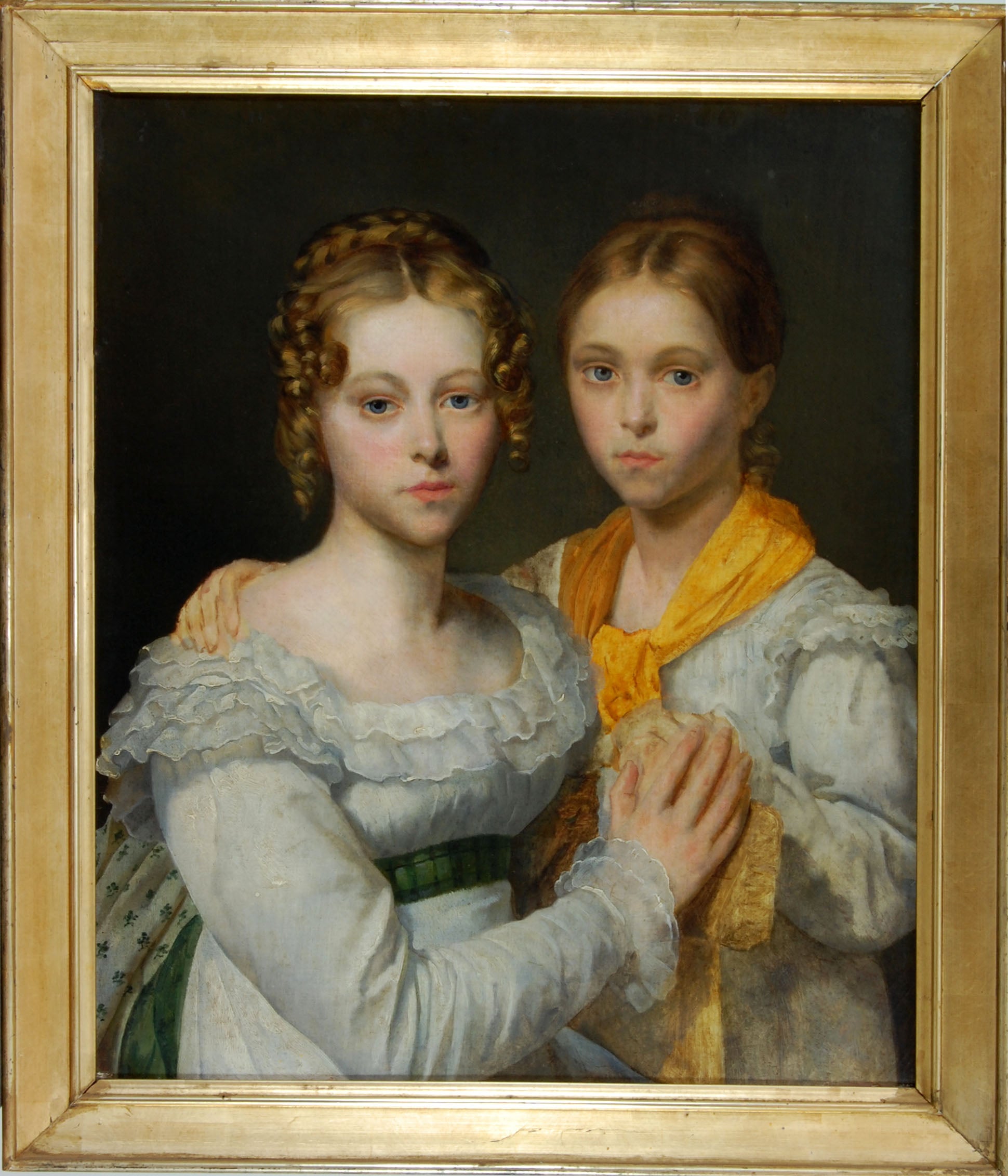 Étude pour les portraits de deux filles de la comtesse d’Estudt de Tracy - Ary Scheffer - Alpha Reproduction