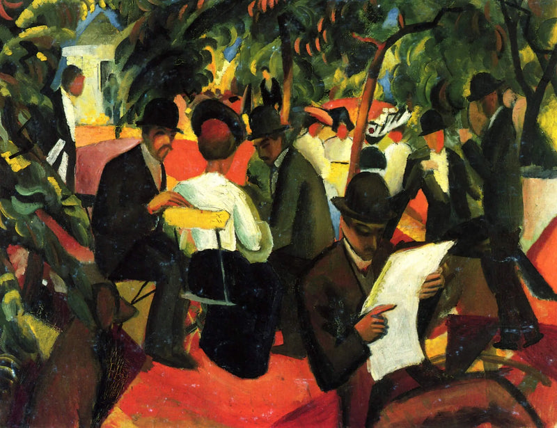 Restaurant i hagen - August Macke