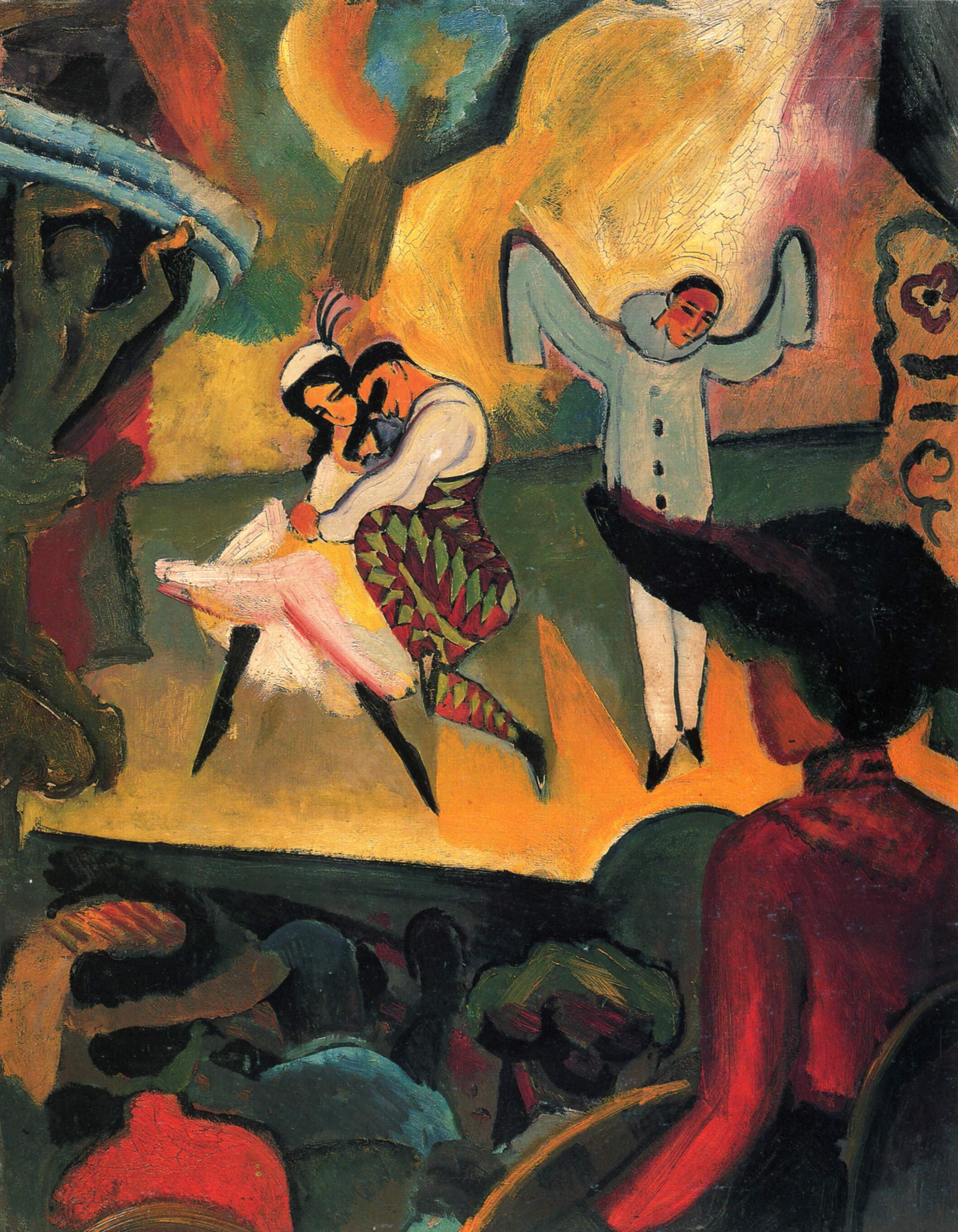 Reproduction du tableau « Ballet russe I - August Macke » par Alpha Reproduction en peinture à l’huile