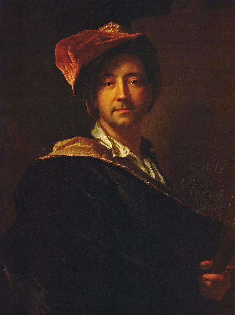 Selvportrett med turban - Hyacinthe Rigaud
