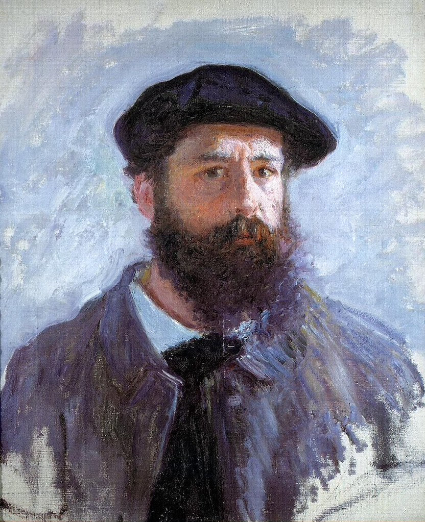 Selvportrett med beret - Claude Monet