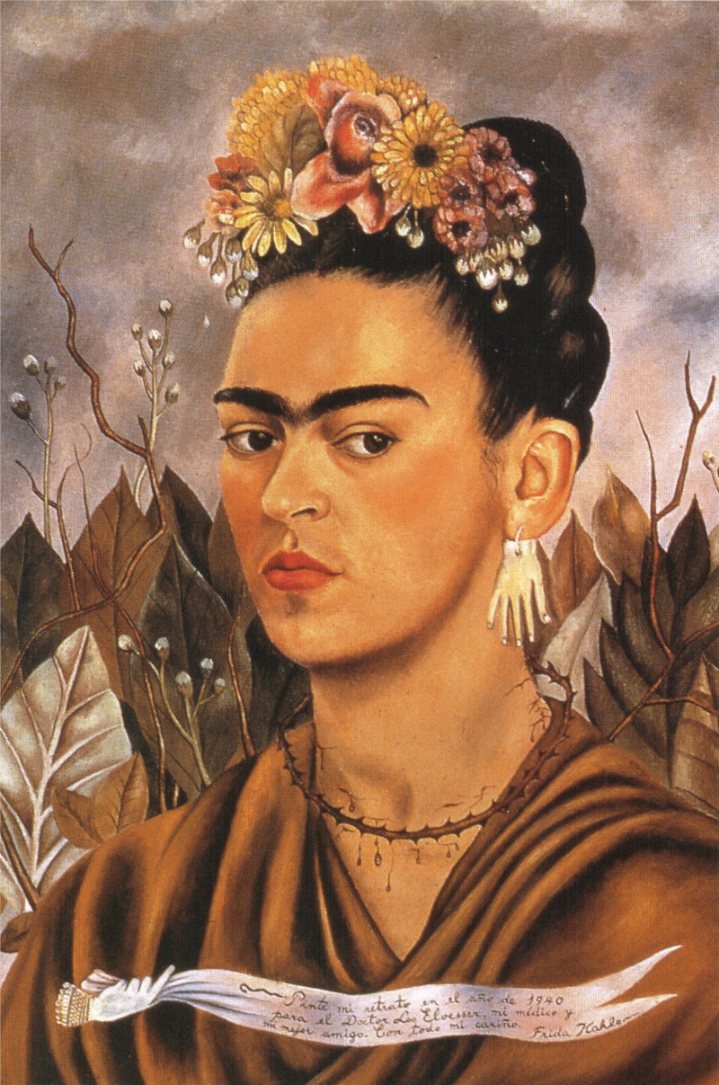 Selvportrett dedikert til Dr. Eloesser – Frida Kahlo (1940)