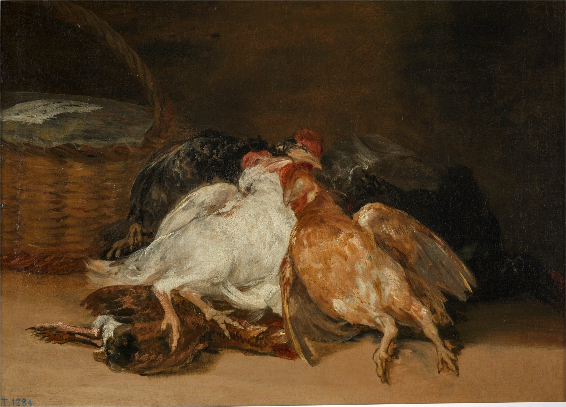 Reproduction du tableau « Oiseaux morts - Francisco de Goya » par Alpha Reproduction en peinture à l’huile