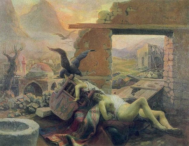 Le Jour noir — Hüseyin Avni Lifij, 1923, huile sur toile