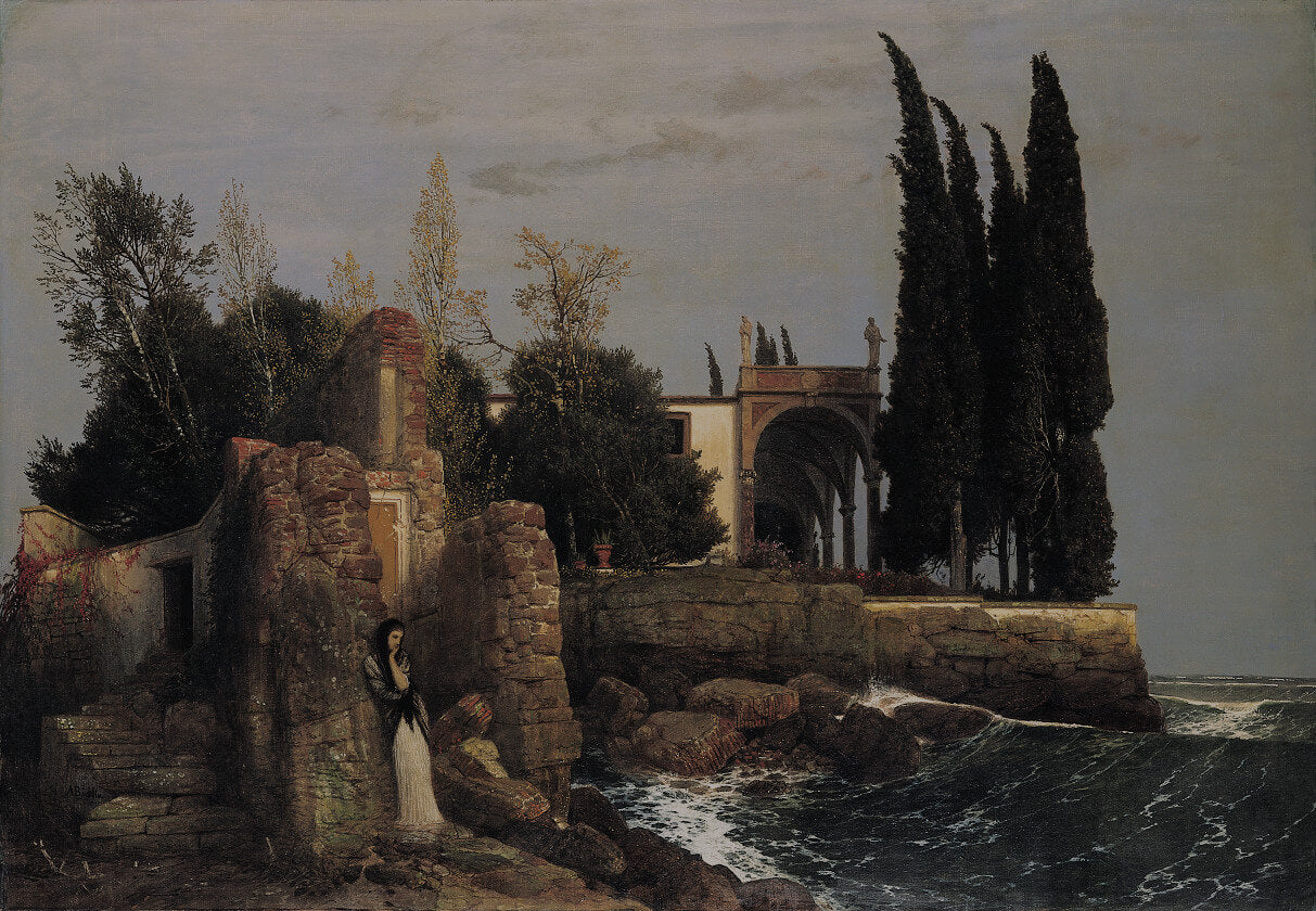 Villa au bord de la mer - Arnold Böcklin