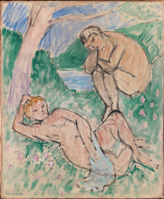 Reproduction du tableau « Baigneurs - Henri Matisse » par Alpha Reproduction en peinture à l’huile