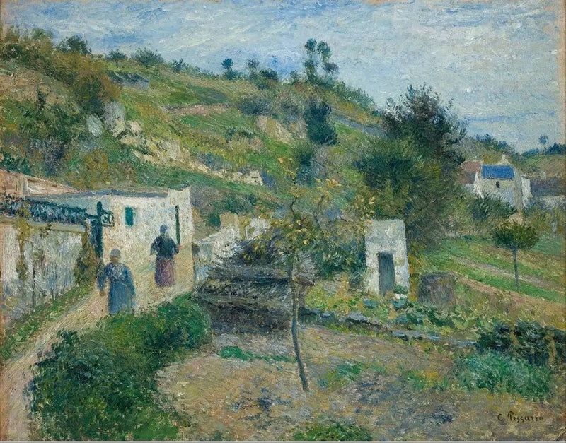 Haugene i Auvers - Camille Pissarro