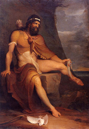 Philoctète sur l’île de Lemnos, James Barry, 1770