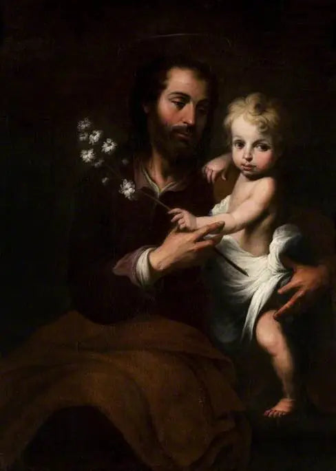 Saint Joseph avec l’Enfant Jésus - Bartolomé Esteban Murillo - Alpha Reproduction