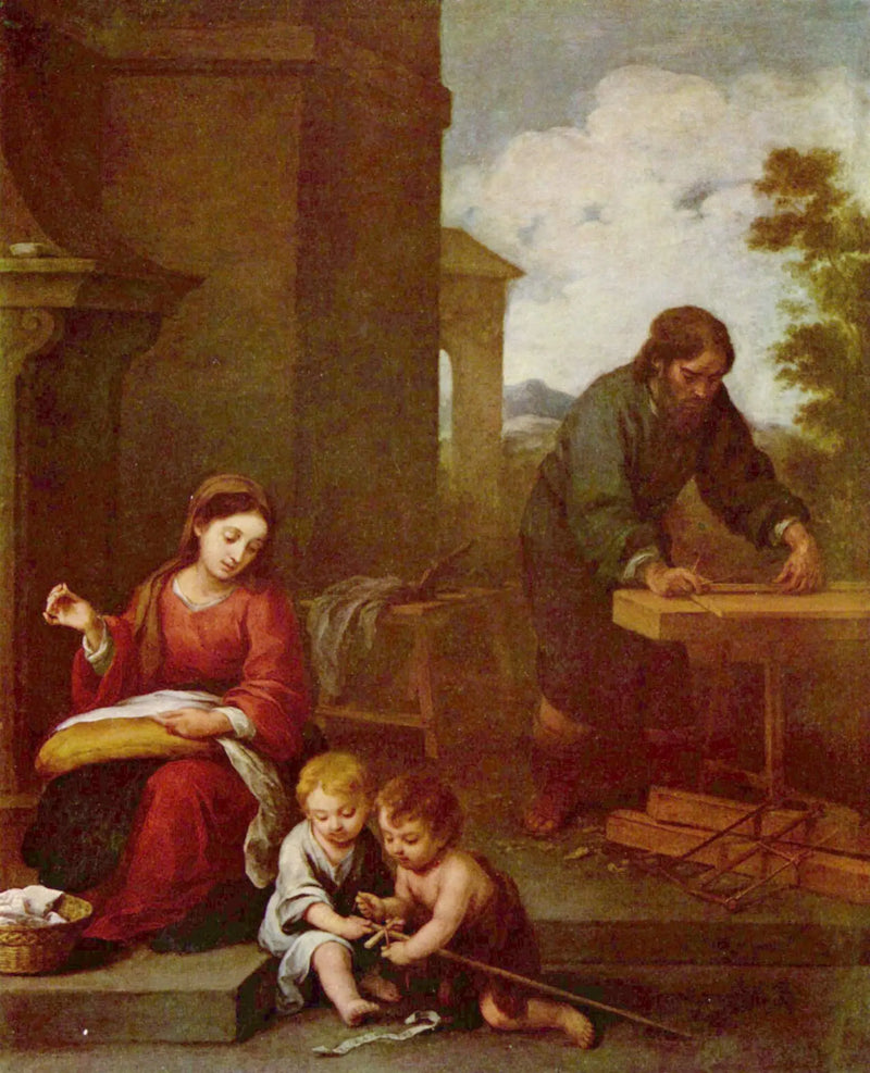 Den hellige familie med Johannes Døperen - Bartolomé Esteban Murillo

Source:
Sainte Famille avec saint Jean-Baptiste - Bartolomé Esteban Murillo