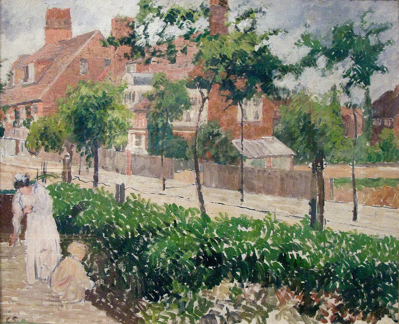Bath Road, London, (skisse) - Camille Pissarro