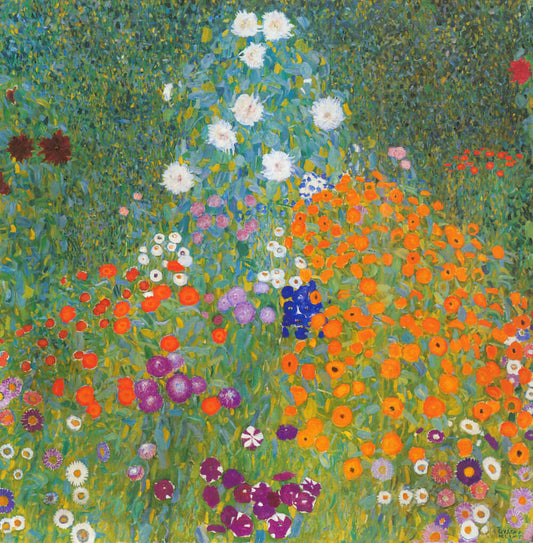 🌸🎨 Cottage-hage – Gustav Klimt (ca. 1907)
