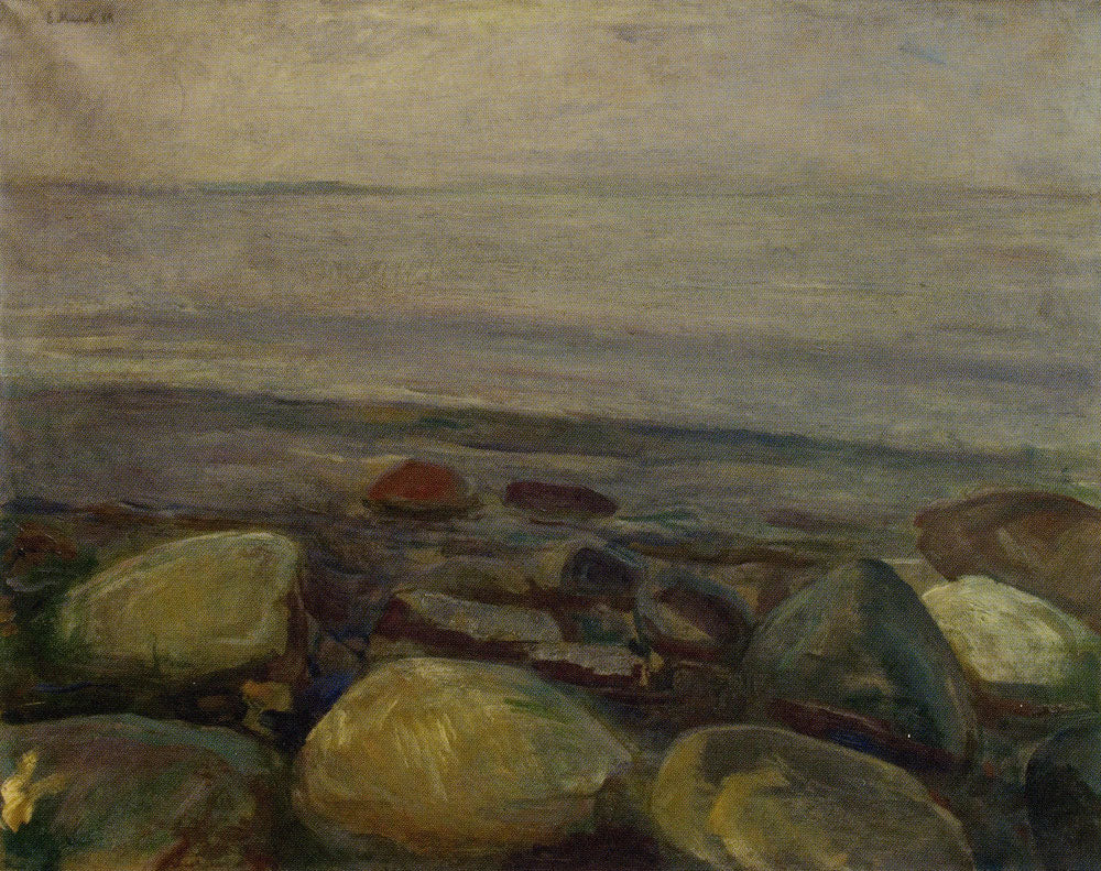 Reproduction du tableau « Paysage de plage à Åsgårdstrand - Edvard Munch » par Alpha Reproduction en peinture à l’huile