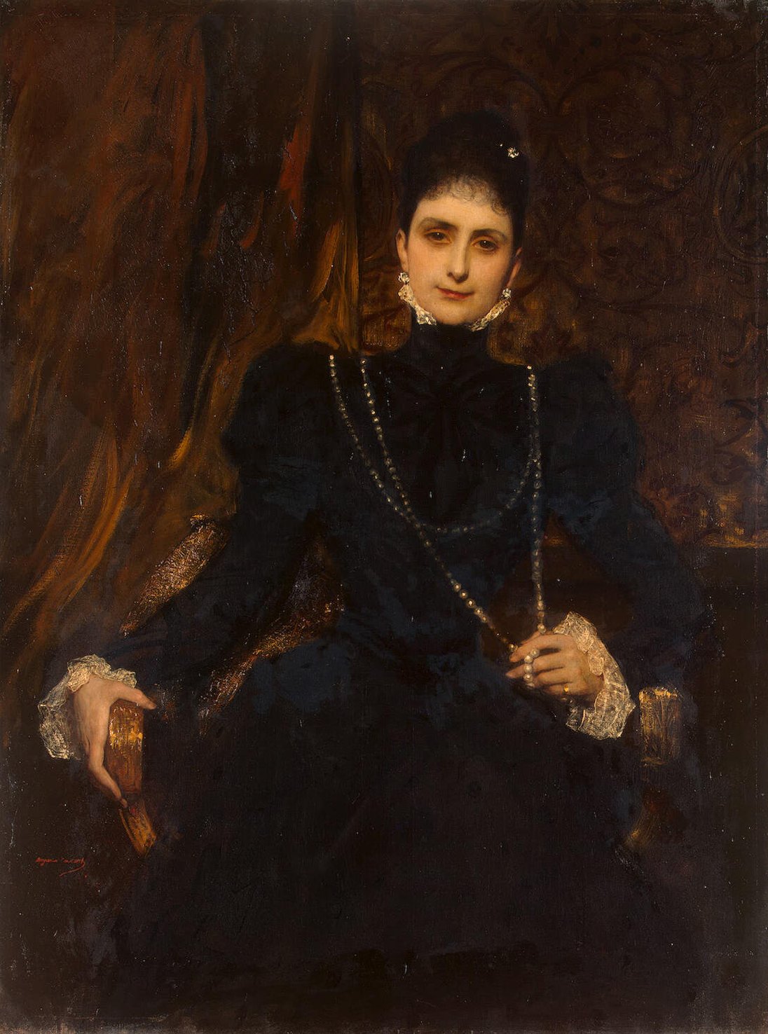 Portrait de Marina Derviz - Jean-Joseph Benjamin-Constant