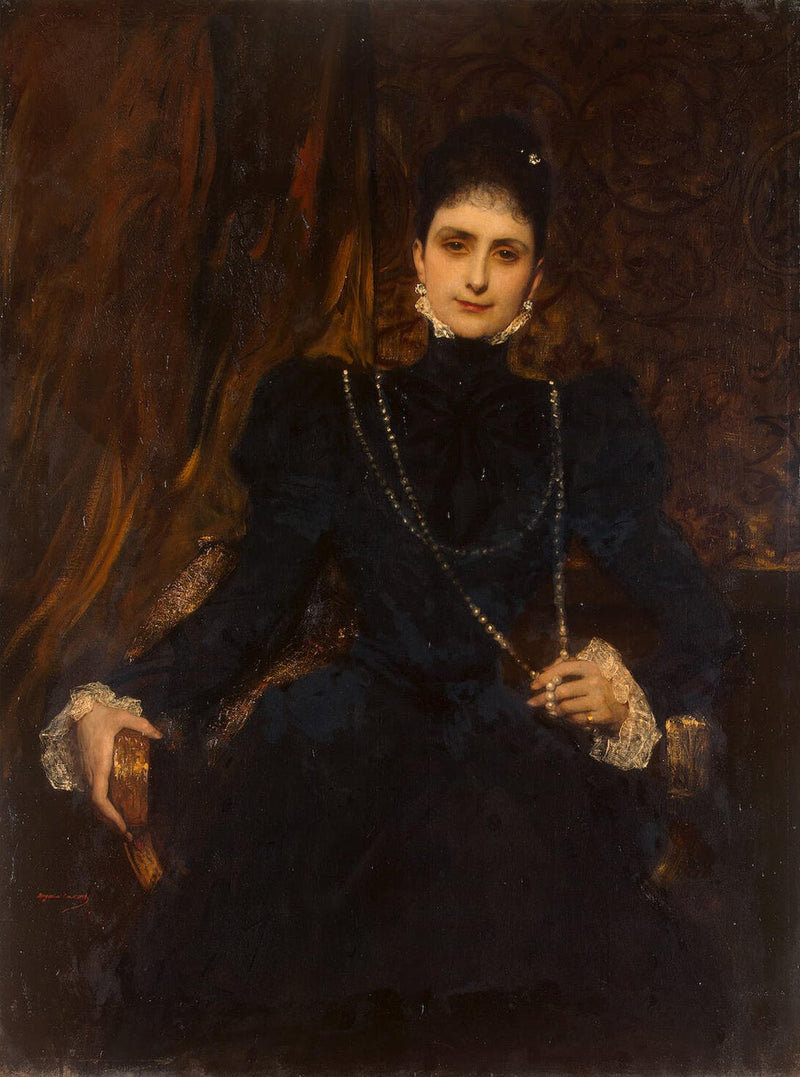 Portrait de Marina Derviz - Jean-Joseph Benjamin-Constant