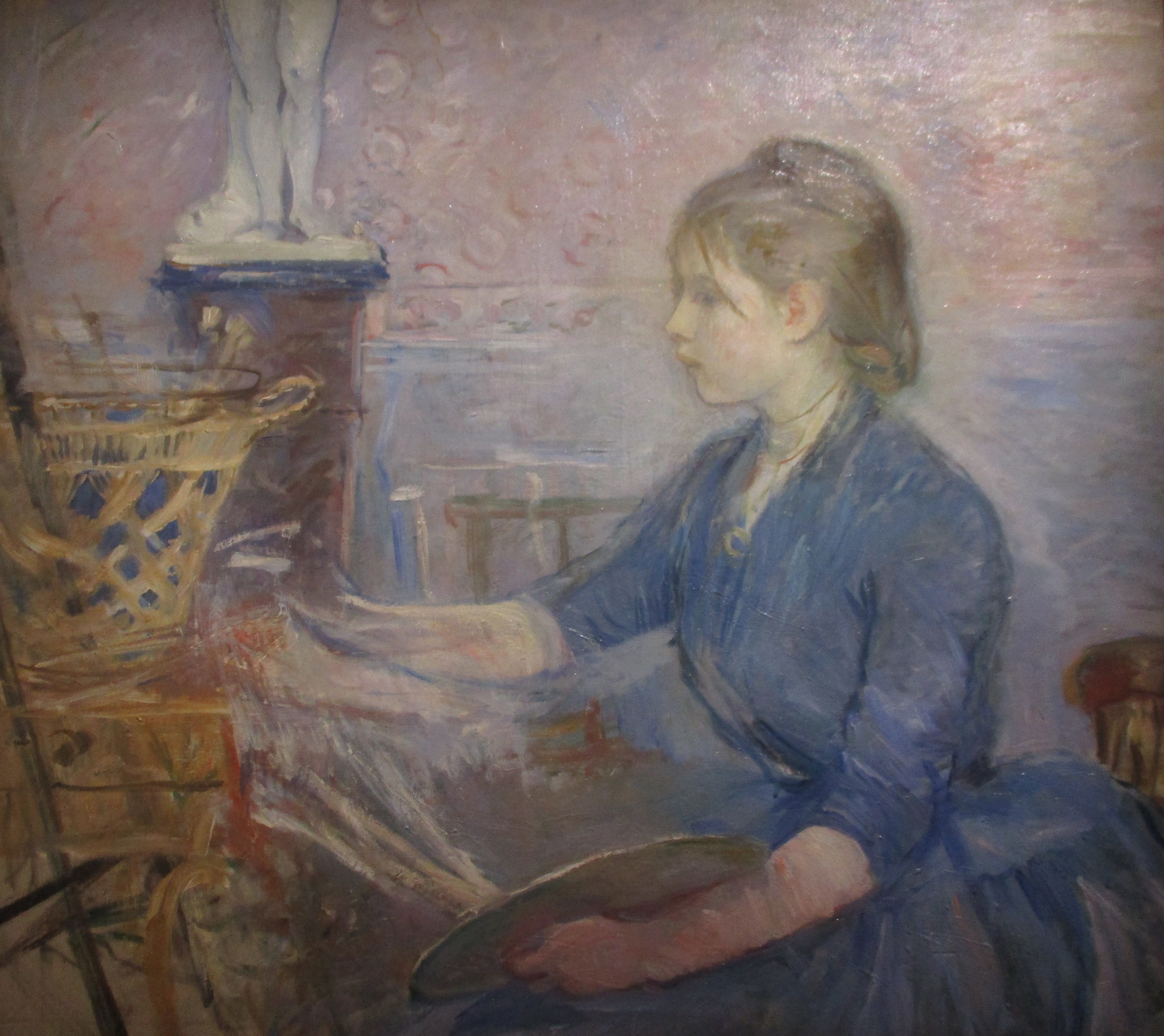 Reproduction du tableau « Paule Gobillard peignant - Berthe Morisot » par Alpha Reproduction en peinture à l’huile