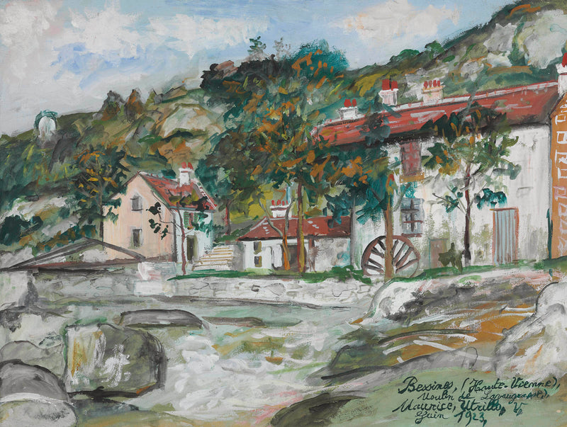 Bessines (Haute-Vienne), Moulin de Lavaugrasse (1923) - Maurice Utrillo