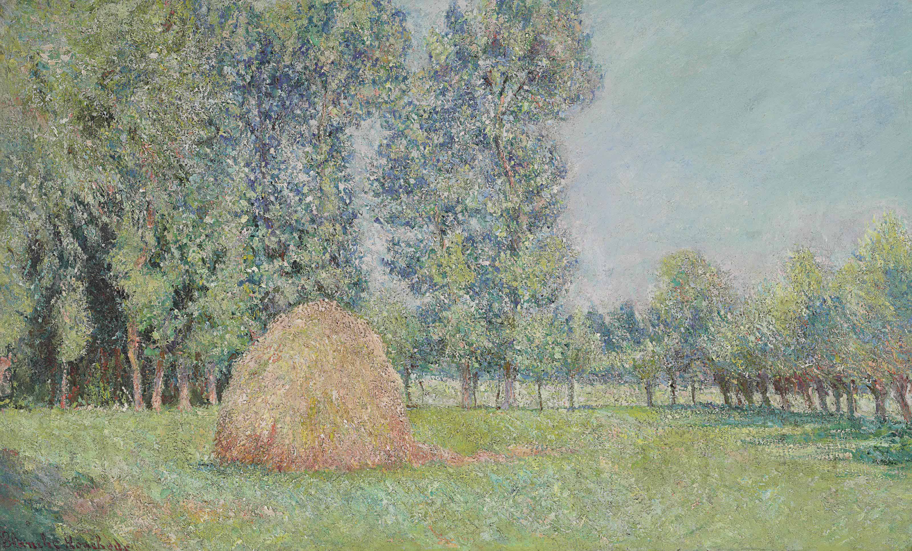 La meule Plaines des Ajoux Giverny - Blanche Hoschedé Monet - Alpha Reproduction