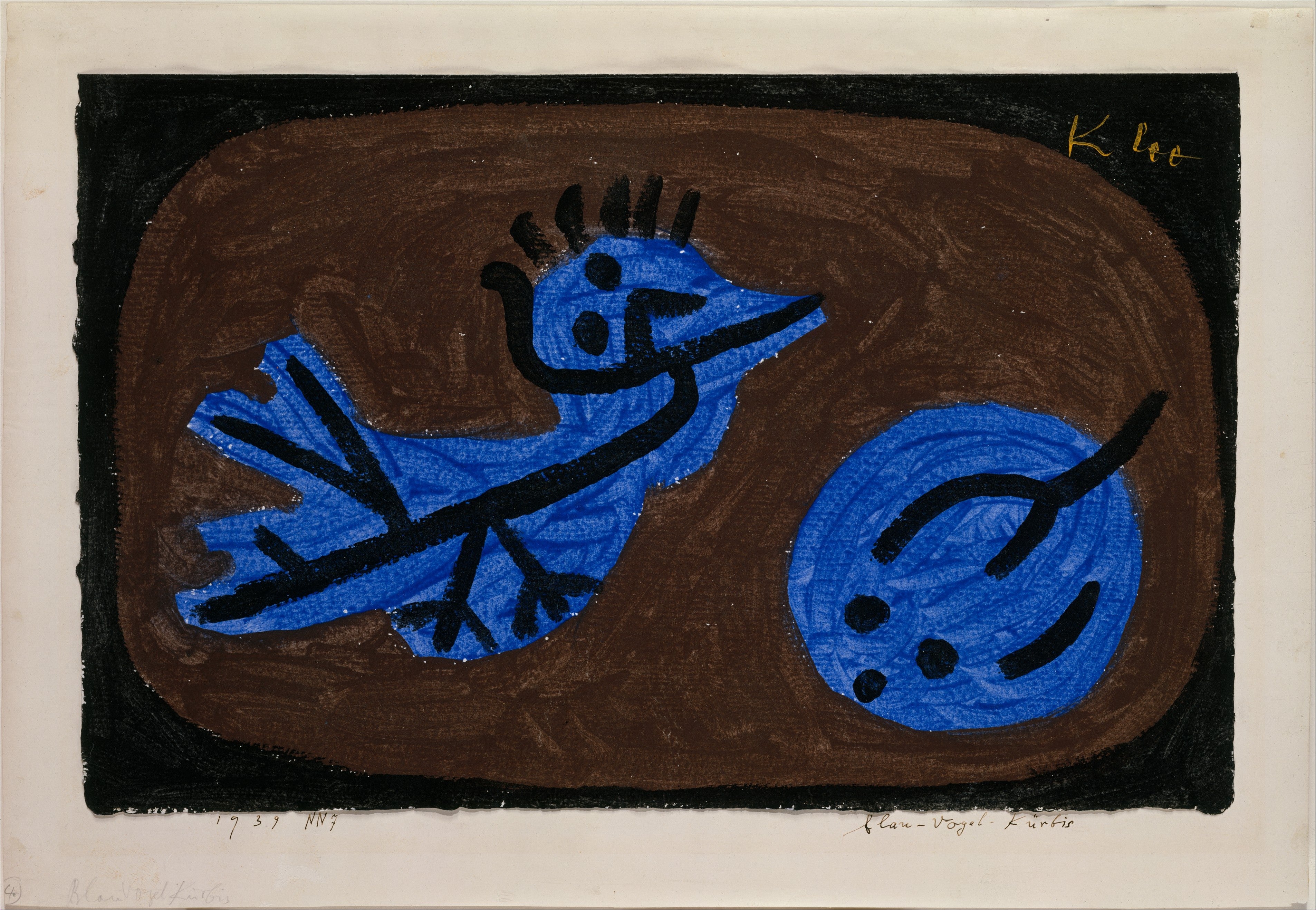 Blåfugl-gresskar - Paul Klee