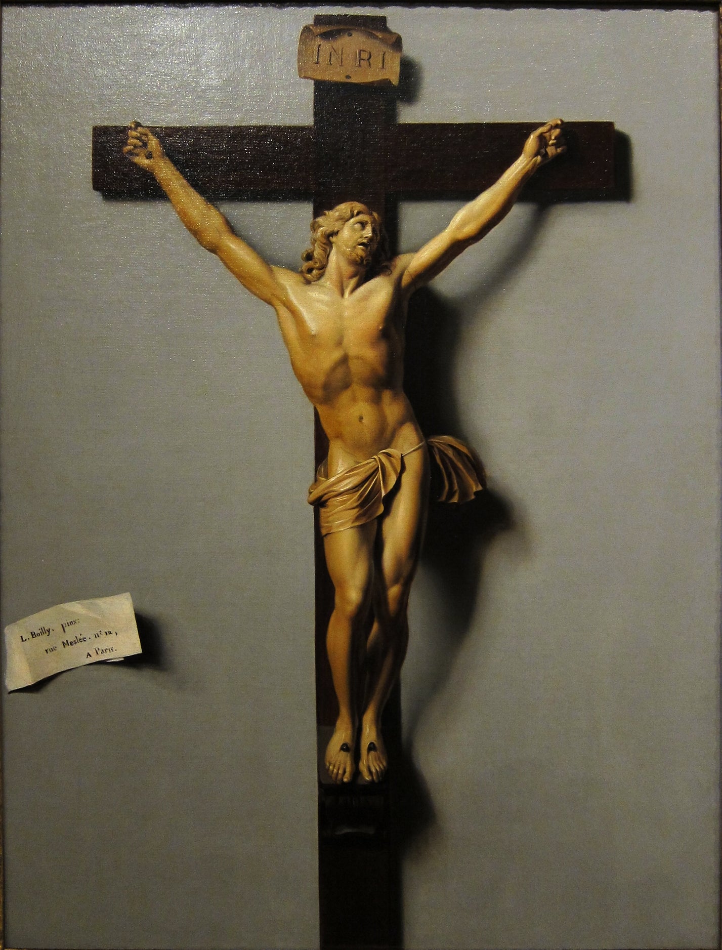 Trompe l'œil au crucifix en ivoire et en bois - Louis-Léopold Boilly