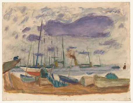Reproduction du tableau « Le Port de Cannes - Pierre Bonnard » par Alpha Reproduction en peinture à l’huile